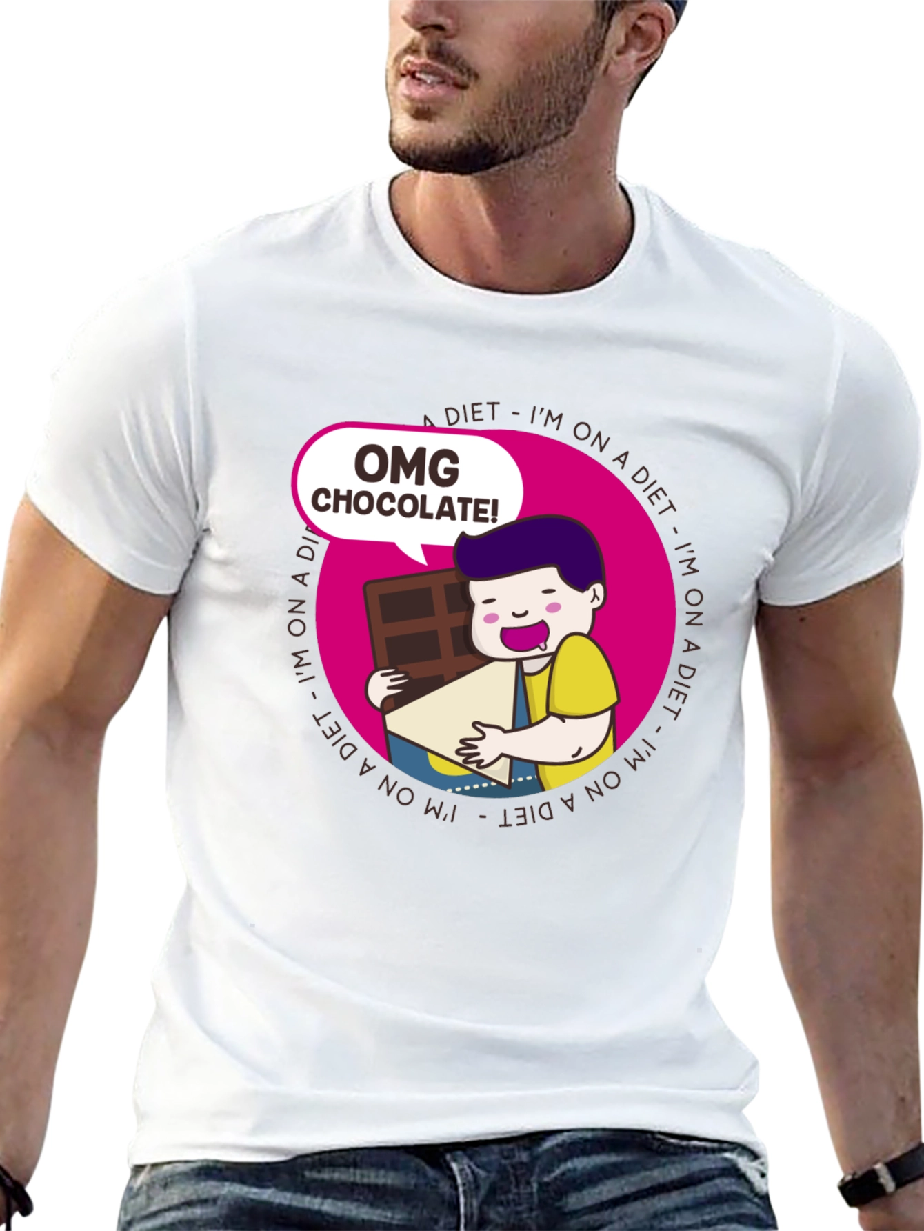 OMG Chocolate T-Shirt - Diet Humor Tee