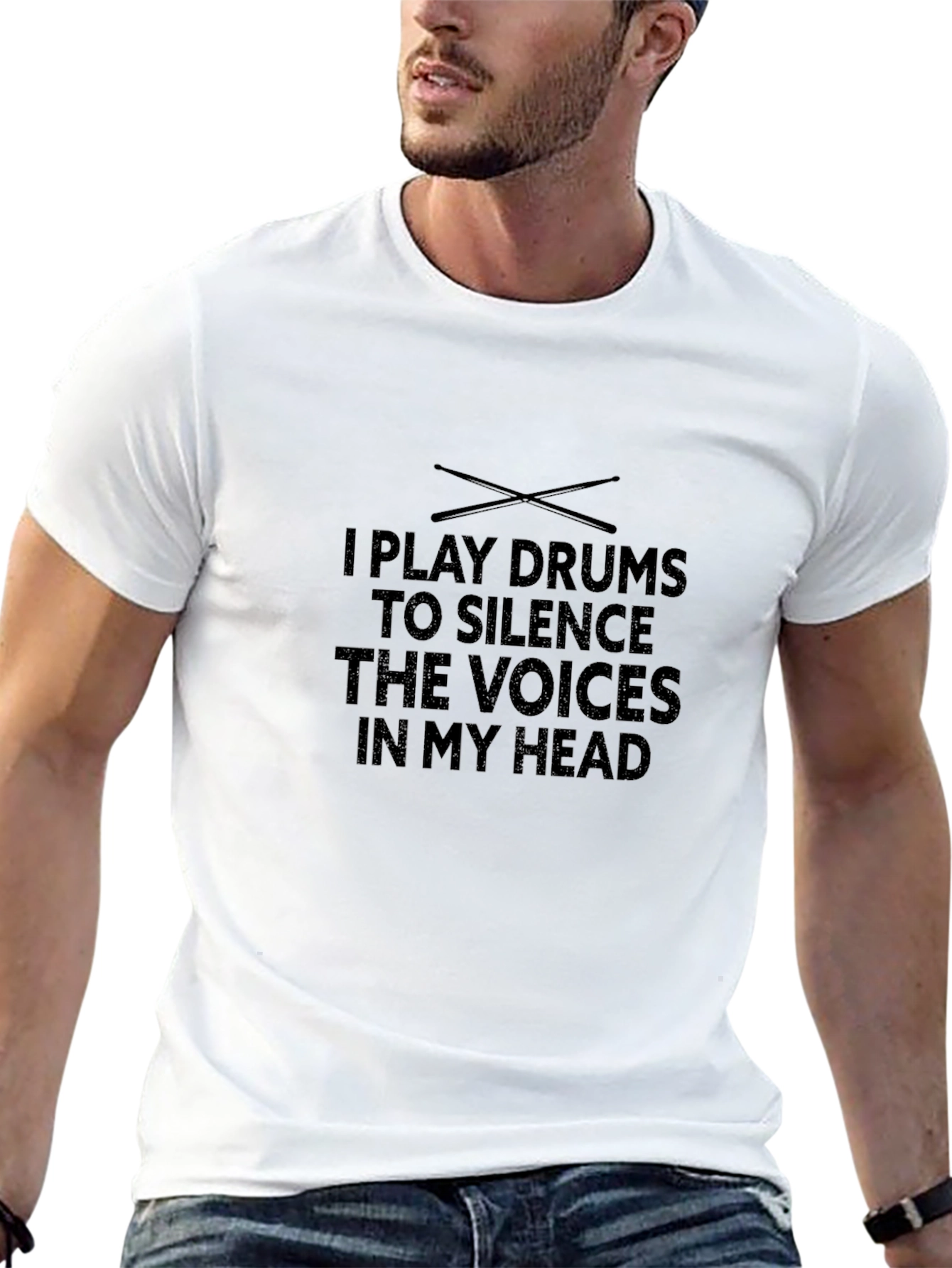 Drummer T-Shirt: Silence The Voices