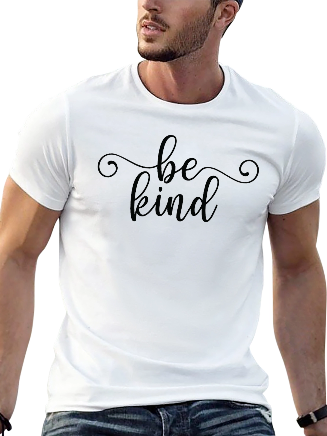 Be Kind Graphic Tee - Soft Black T-Shirt