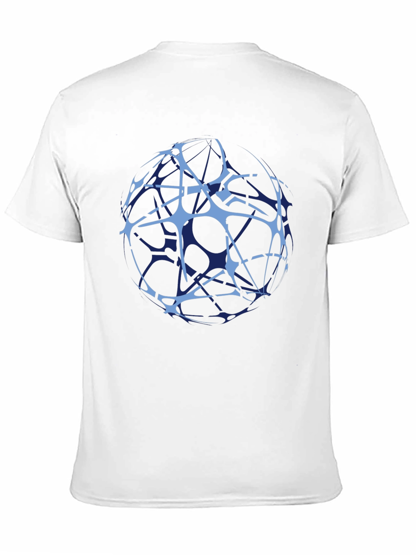 Abstract Globe Graphic Black T-Shirt