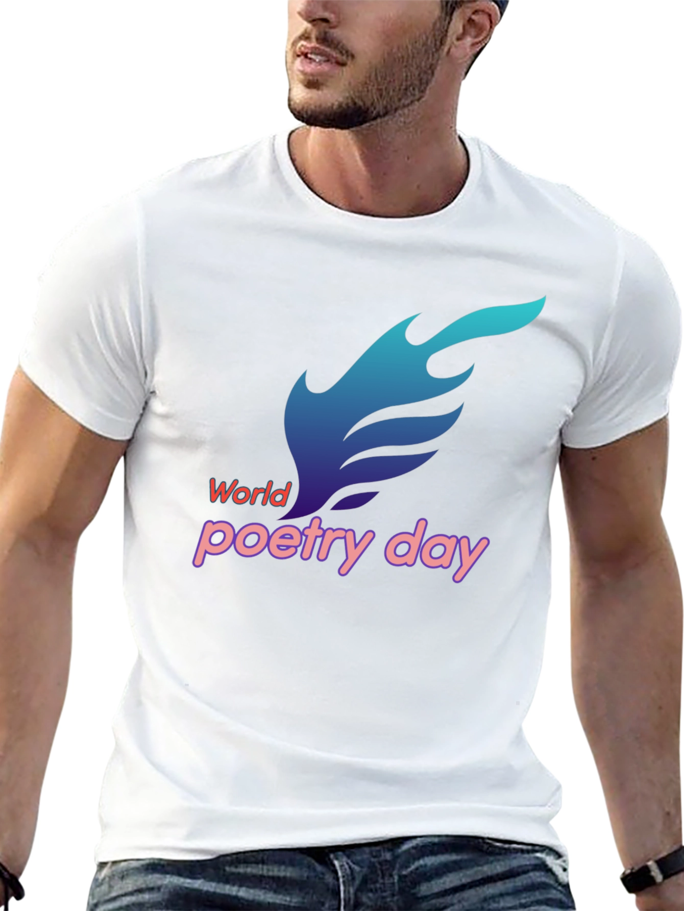World Poetry Day Black T-Shirt