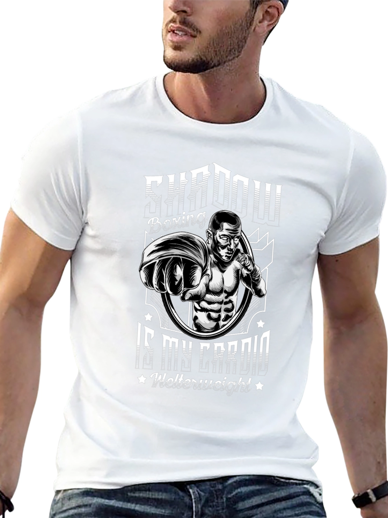 Shadow Boxing Cardio T-Shirt - Welterweight Gym Apparel