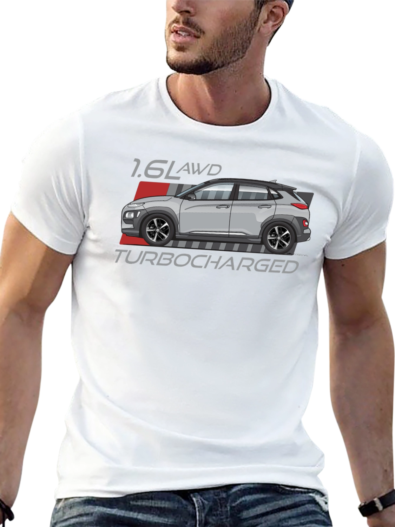 Hyundai Kona 1.6L AWD Turbocharged Black T-Shirt