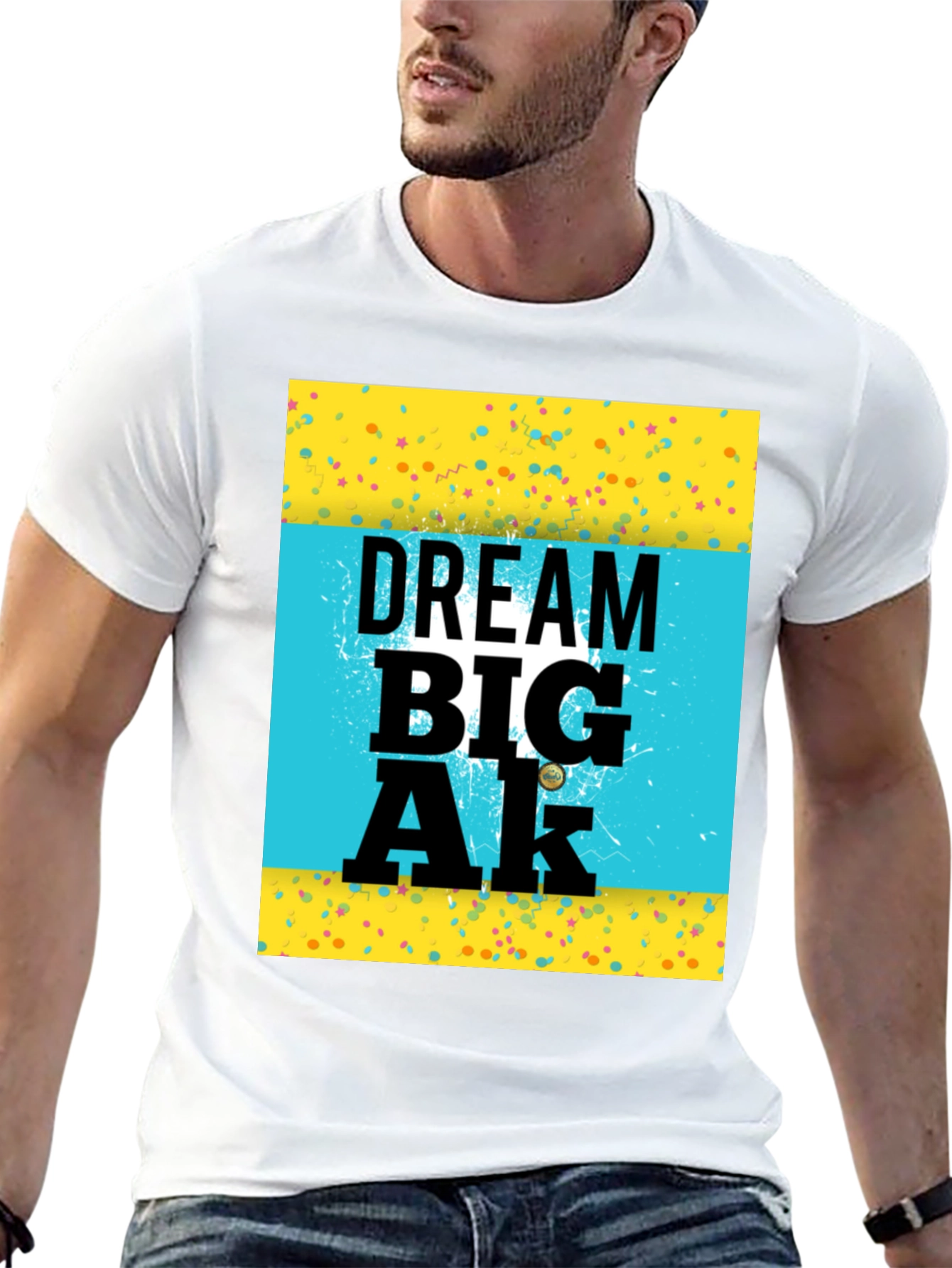 Dream Big Tee - Graphic Print Crew Neck