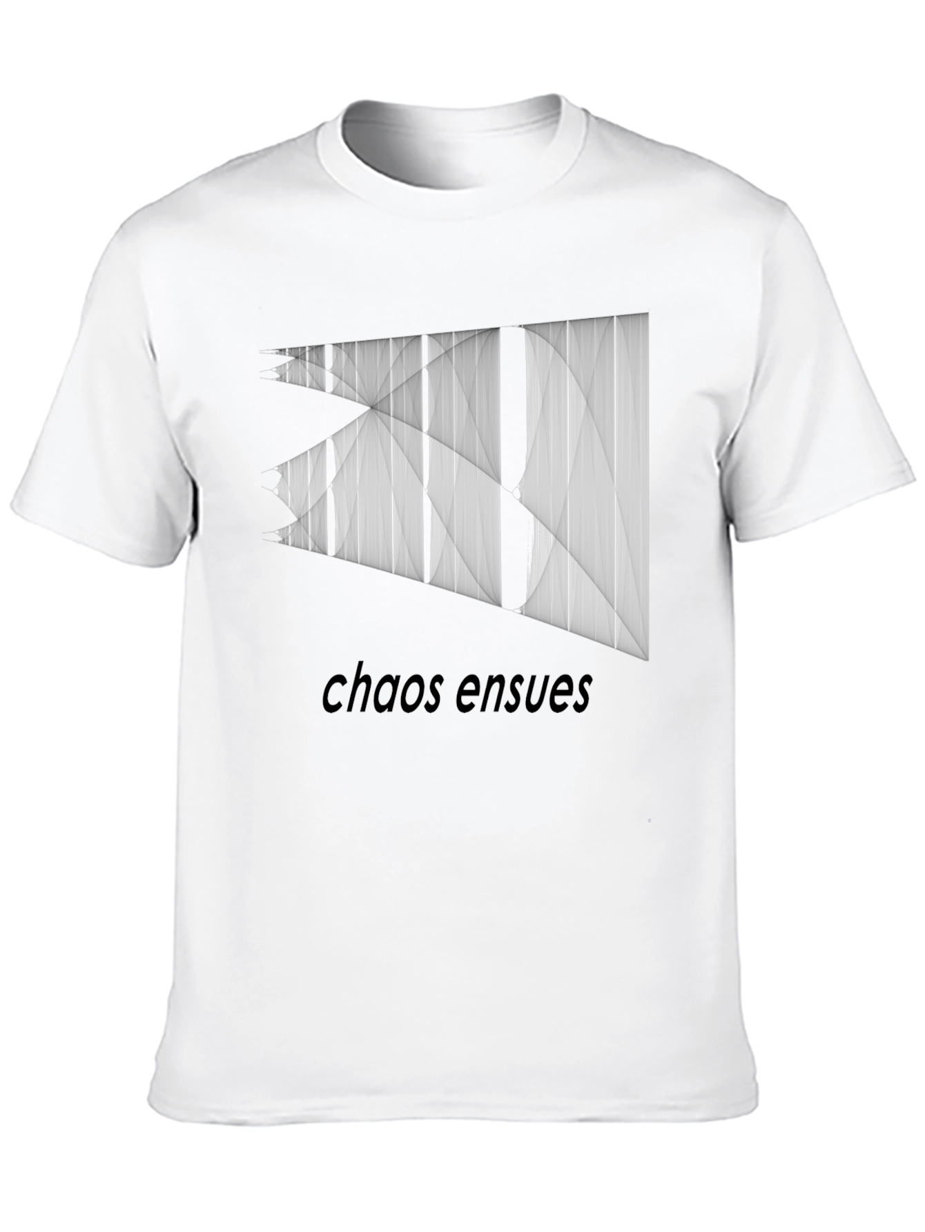 Chaos Ensues Graphic Tee - Modern Abstract Design
