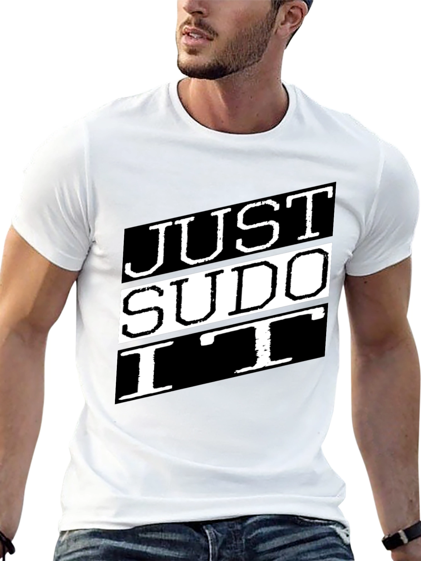 Just Sudo It Black T-Shirt Linux Command Tee