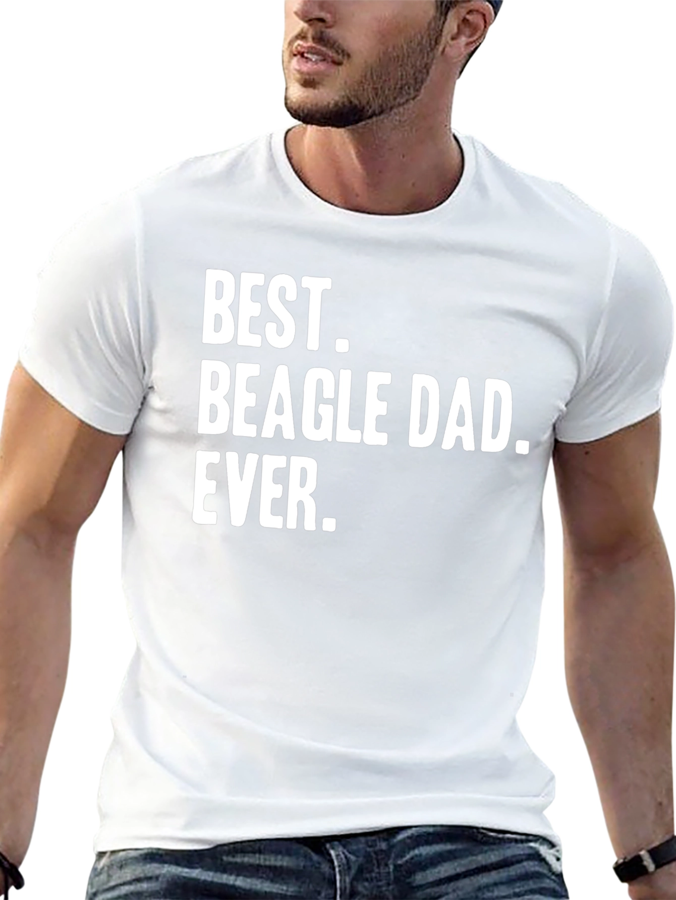 Best Beagle Dad Ever - Graphic T-Shirt