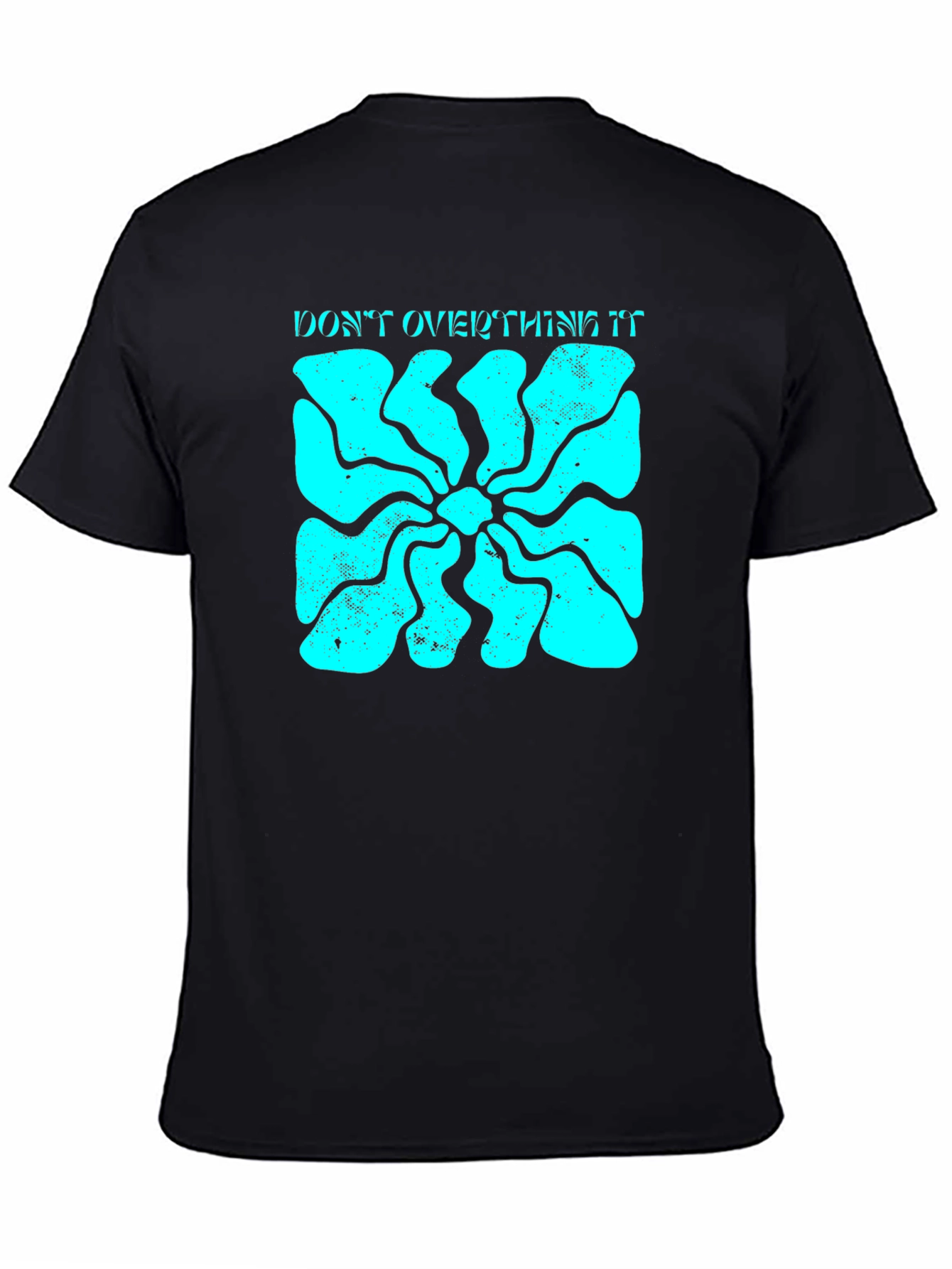 Dont Overthink It Graphic Tee - Black