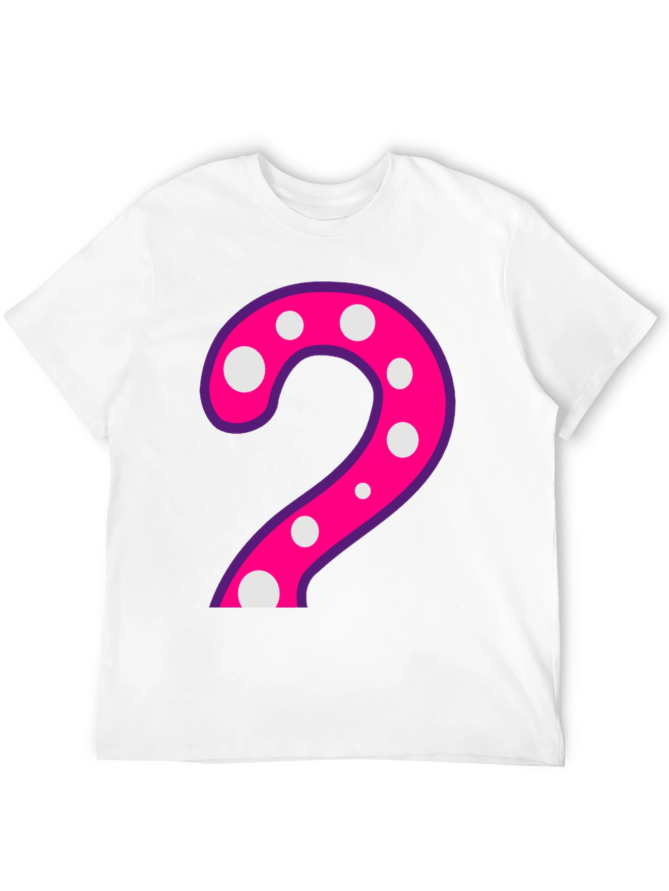 Polka Dot Number 2 Black T-Shirt