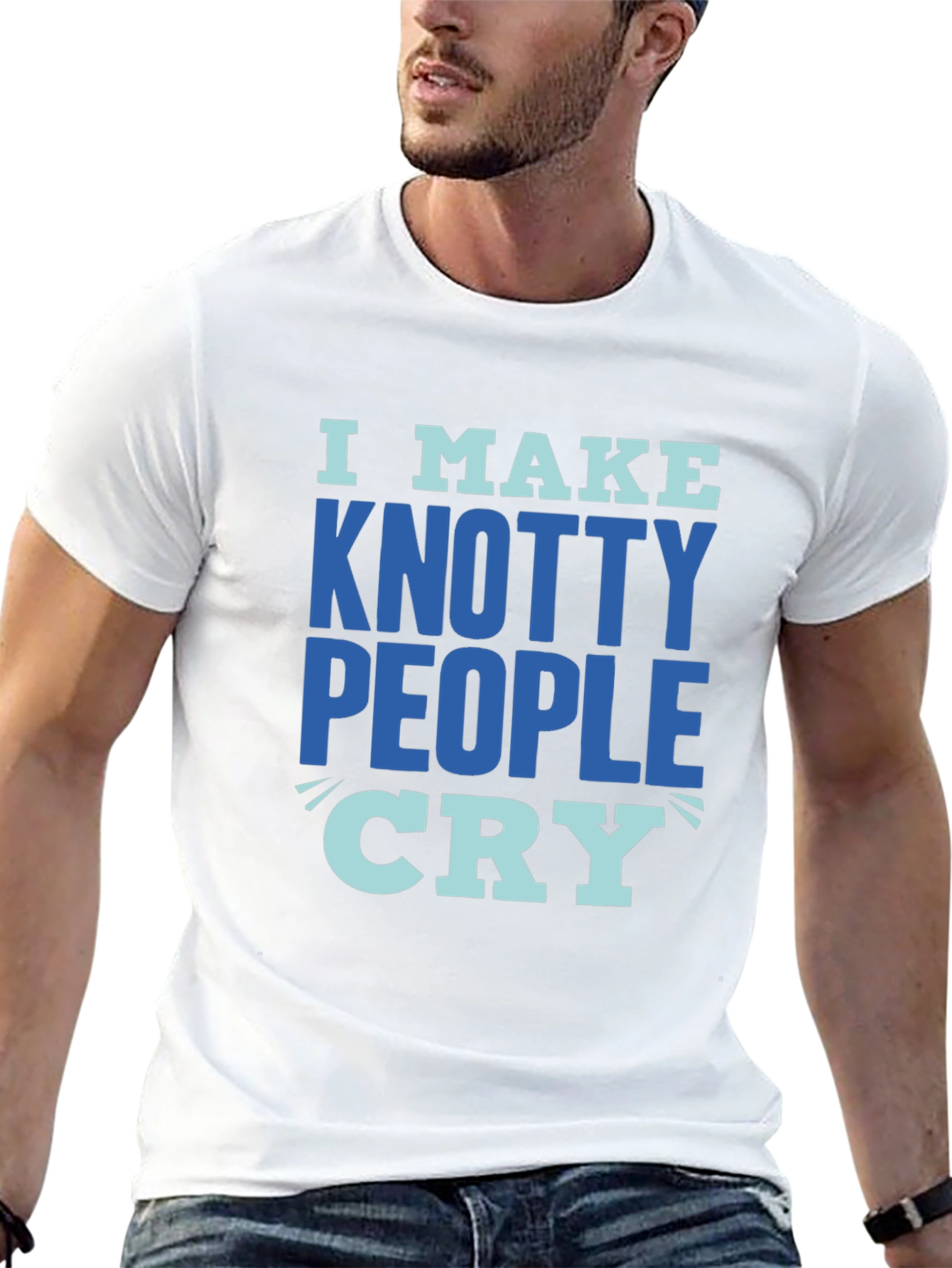 Knotty People Cry T-Shirt - Funny Sarcastic Tee