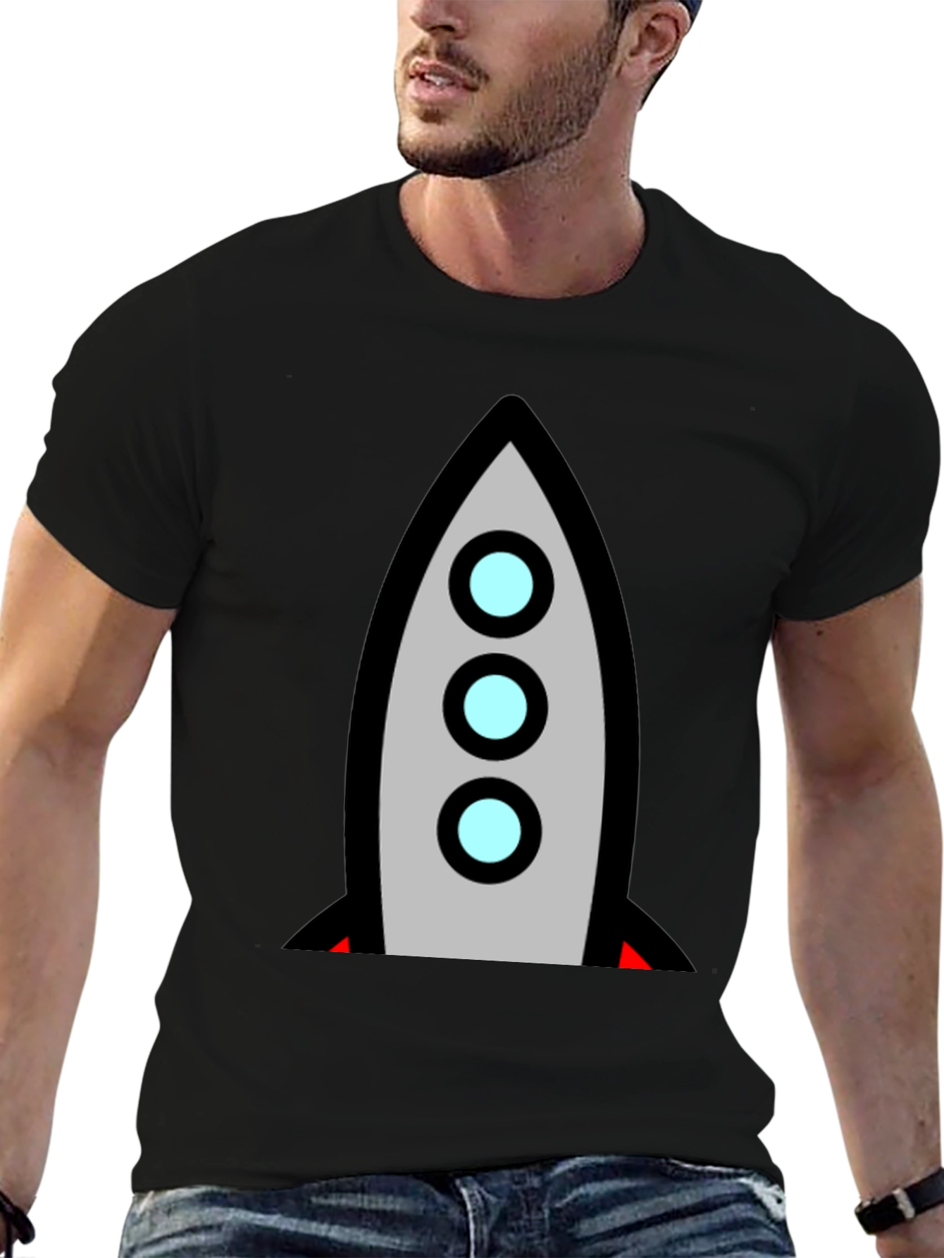 Retro Rocket T-Shirt - Blast Off in Style!