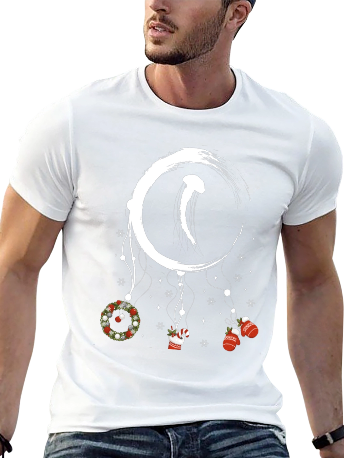 Festive Jellyfish Dream Catcher Graphic Tee
