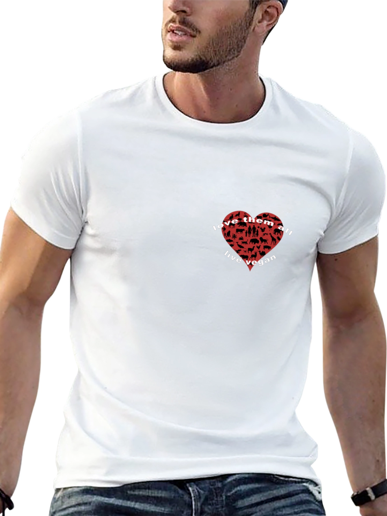 Vegan Animal Lover T-Shirt - Love Them All