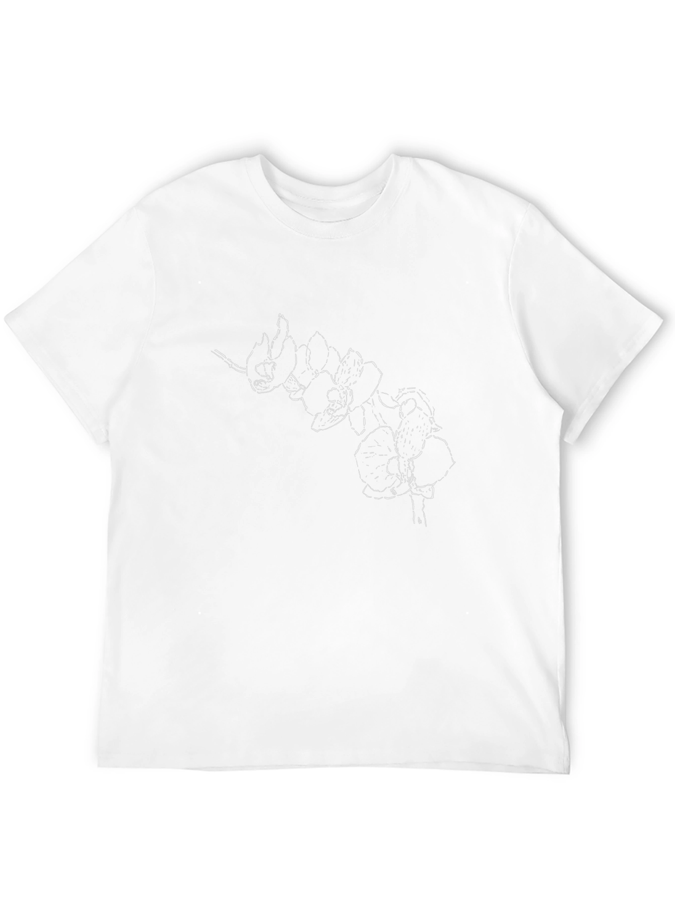 Orchid Graphic Black T-Shirt