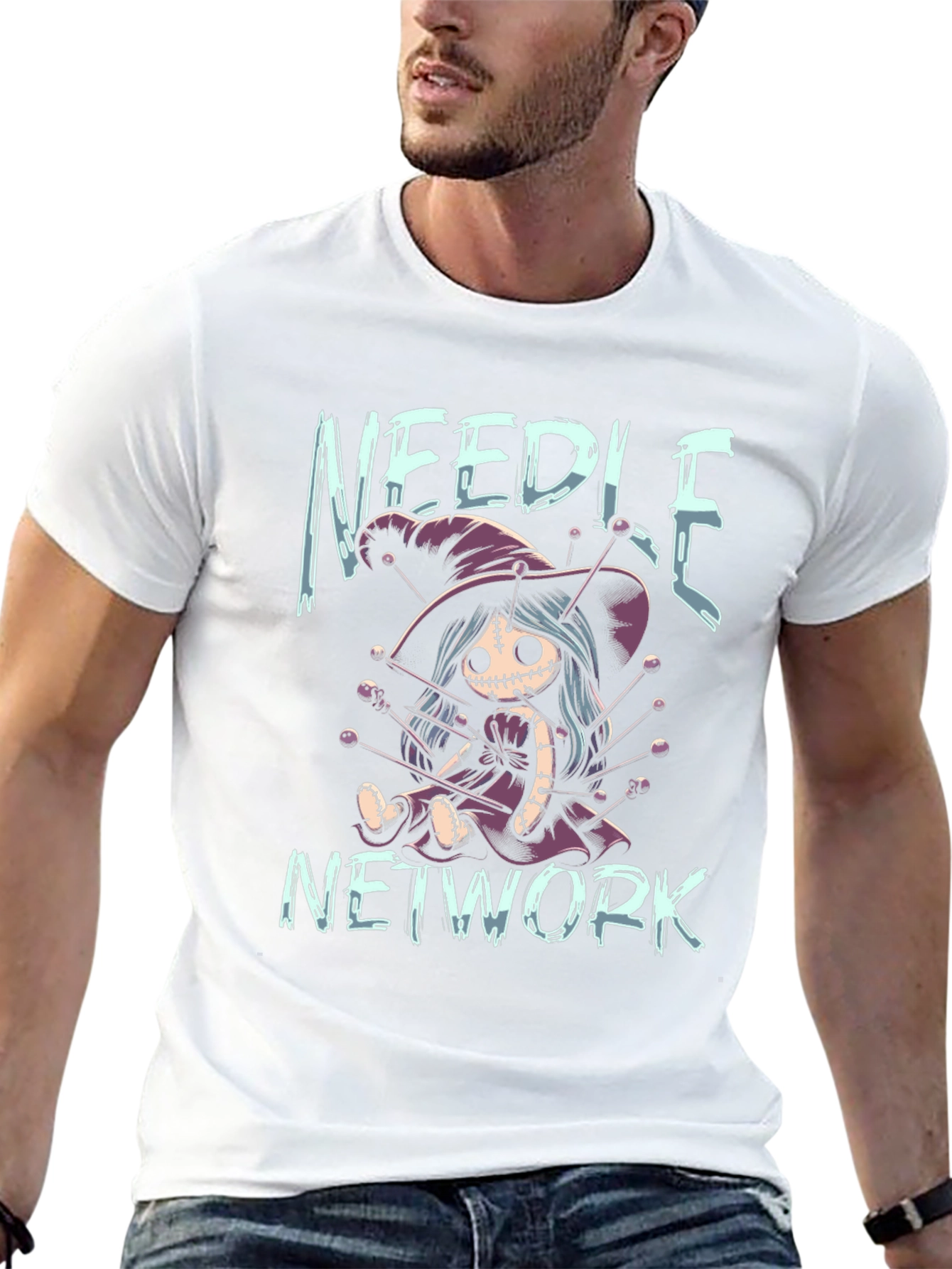 Needle Network Voodoo Doll T-Shirt