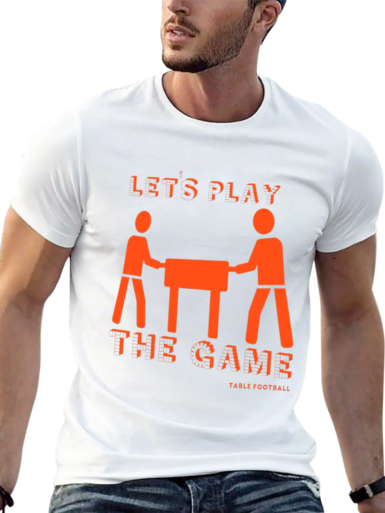 Lets Play Table Football Graphic Tee