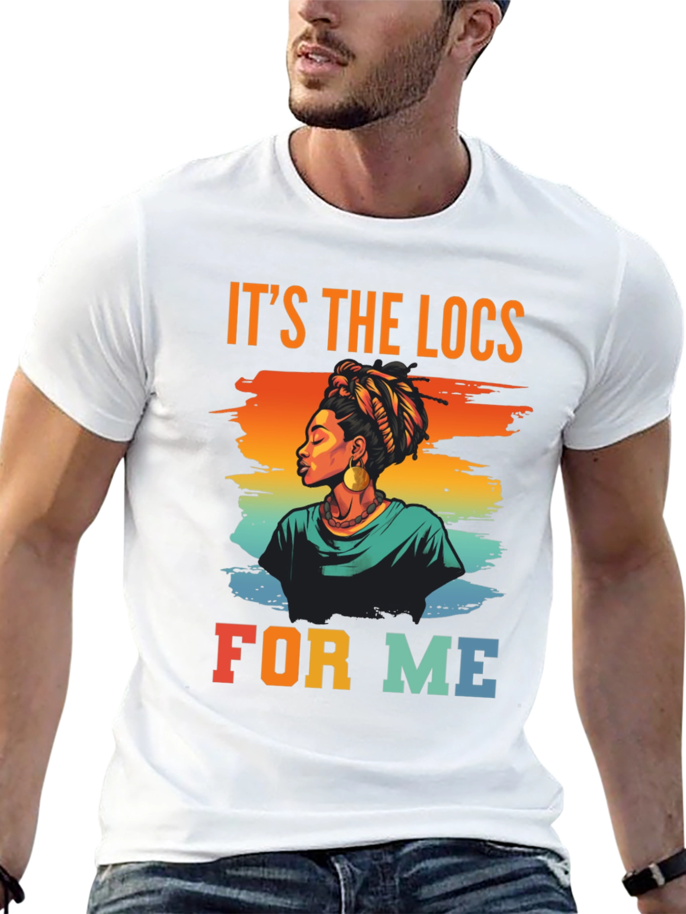 Its The Locs For Me Black Graphic Tee