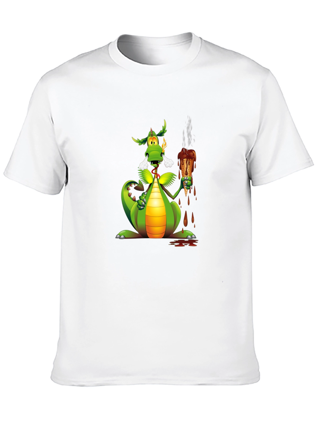 Dragon Eating Ice Cream Graphic Tee