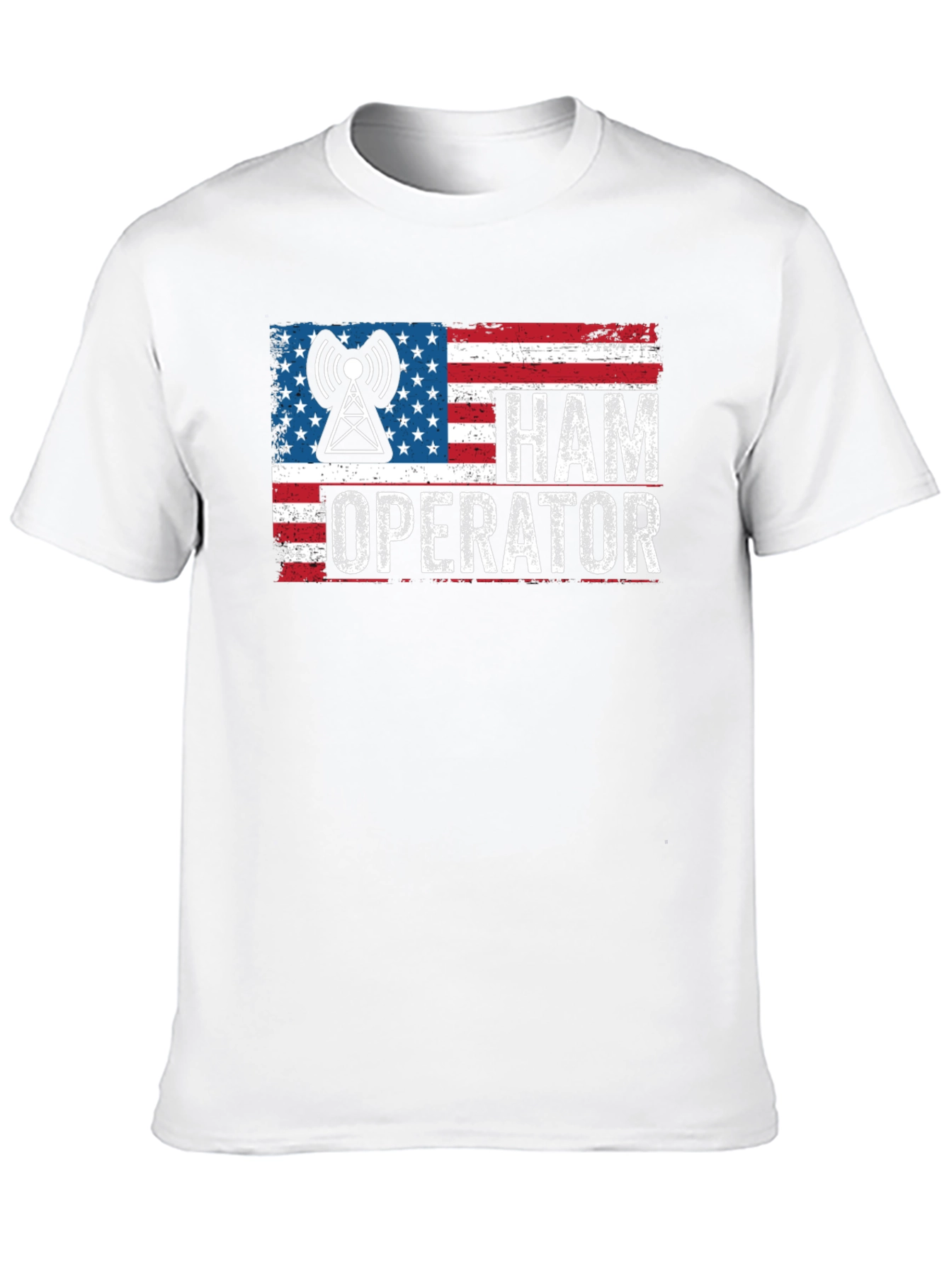 Ham Operator American Flag Graphic Tee