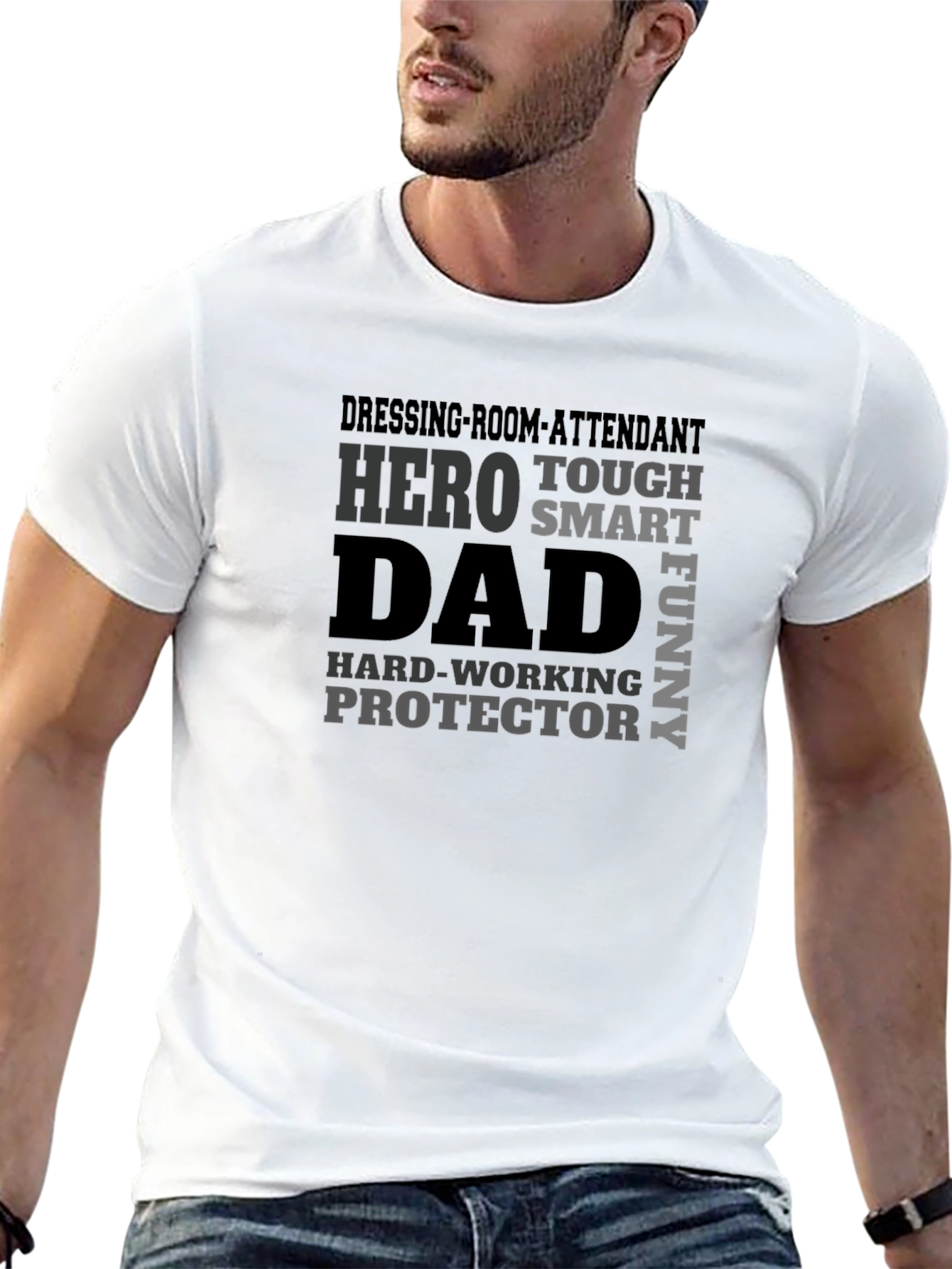 Hero Dad T-Shirt - Black Graphic Tee