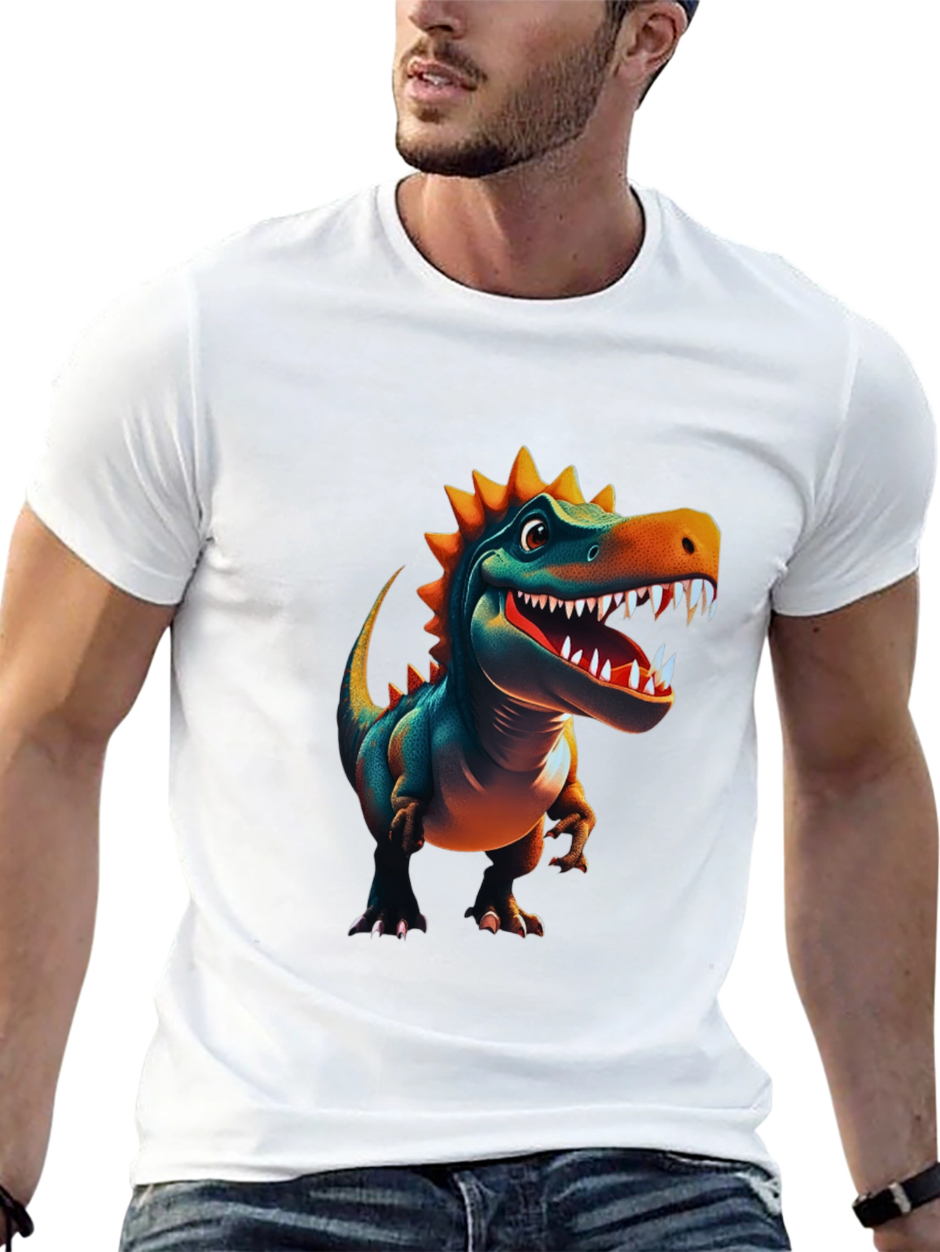 Dino T-Shirt - Cartoon Dinosaur Graphic Tee