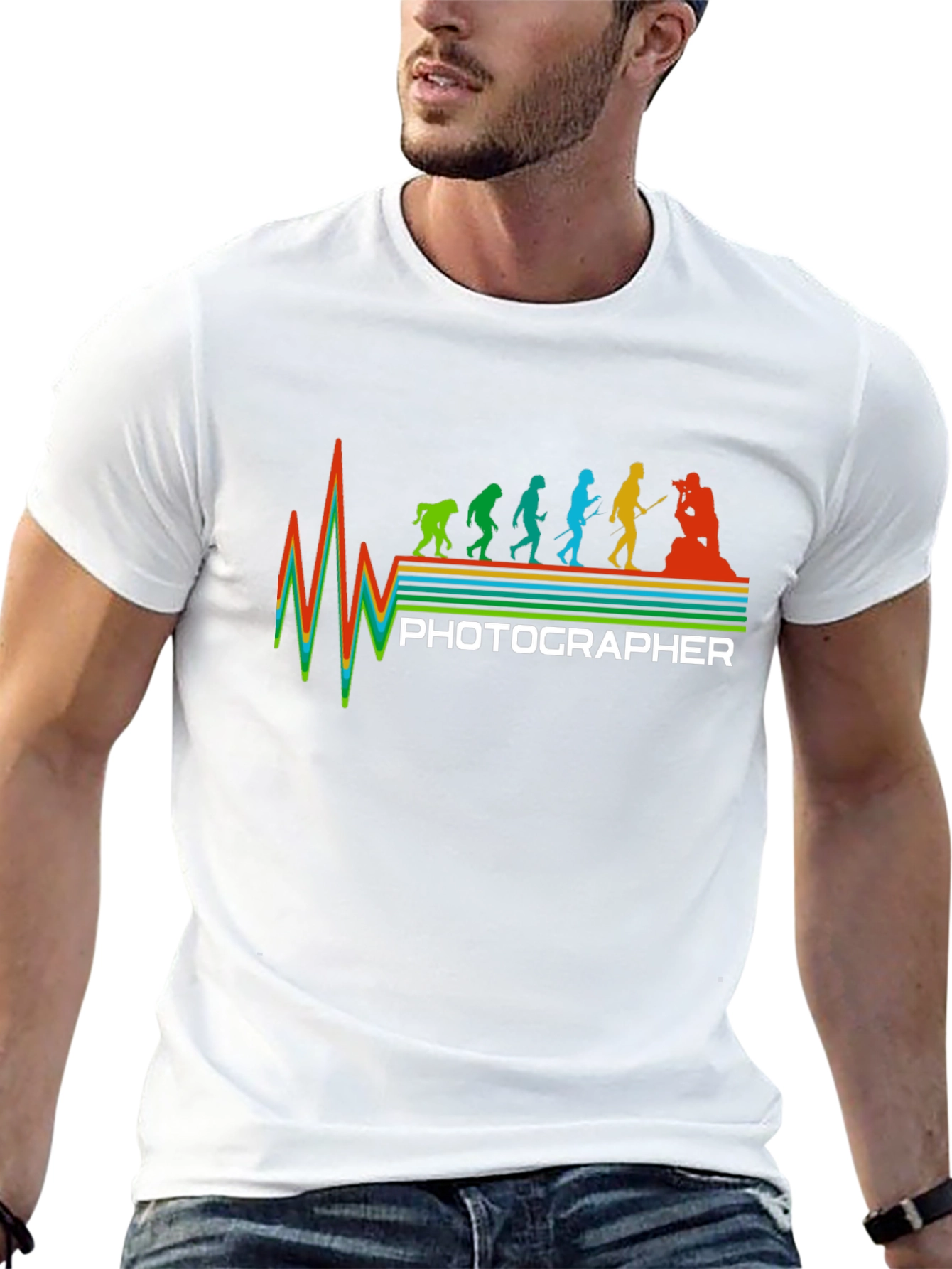 Photographer Evolution T-Shirt - Unique Gift