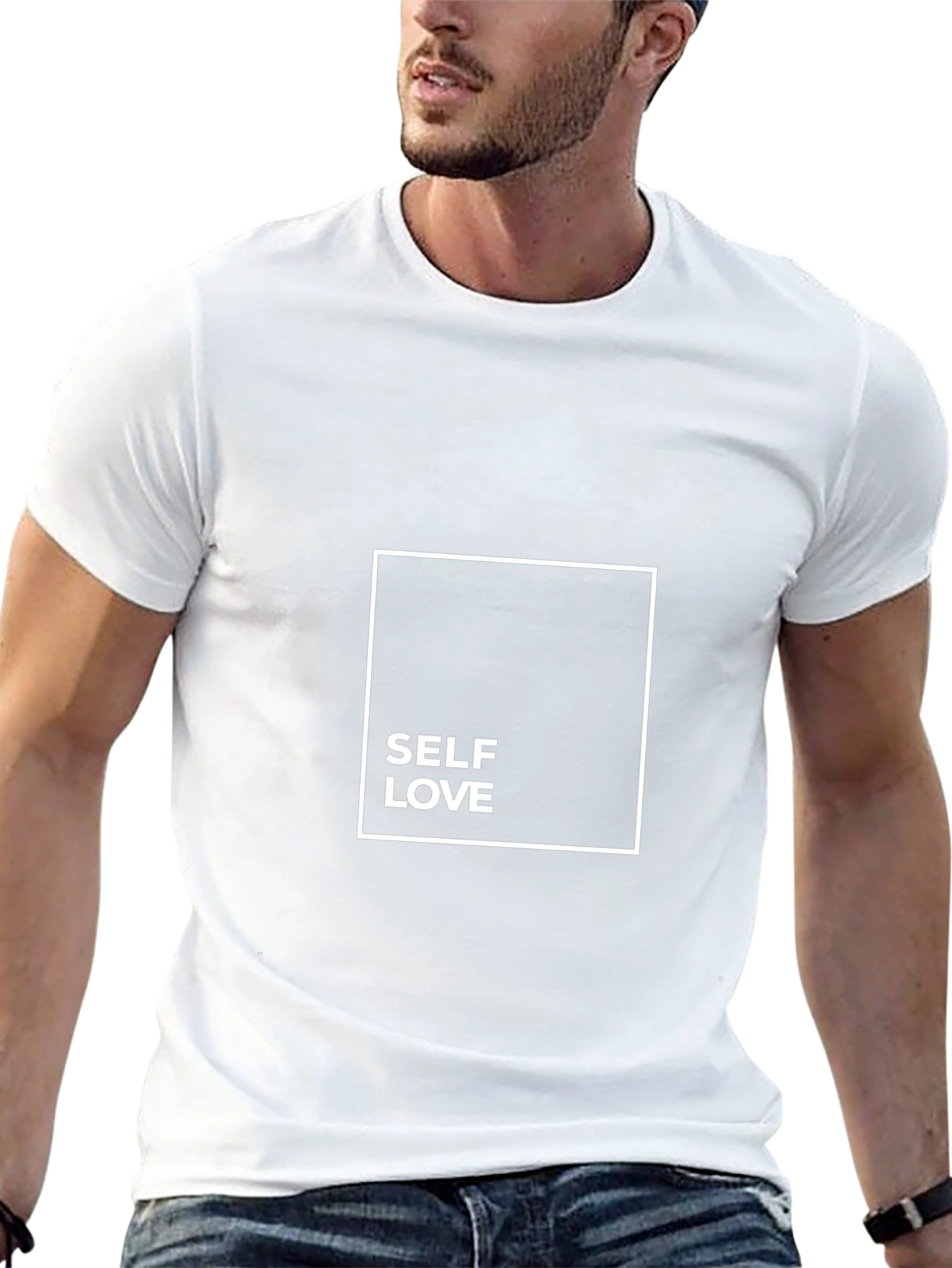 Self Love Black T-Shirt - Positive Message Tee