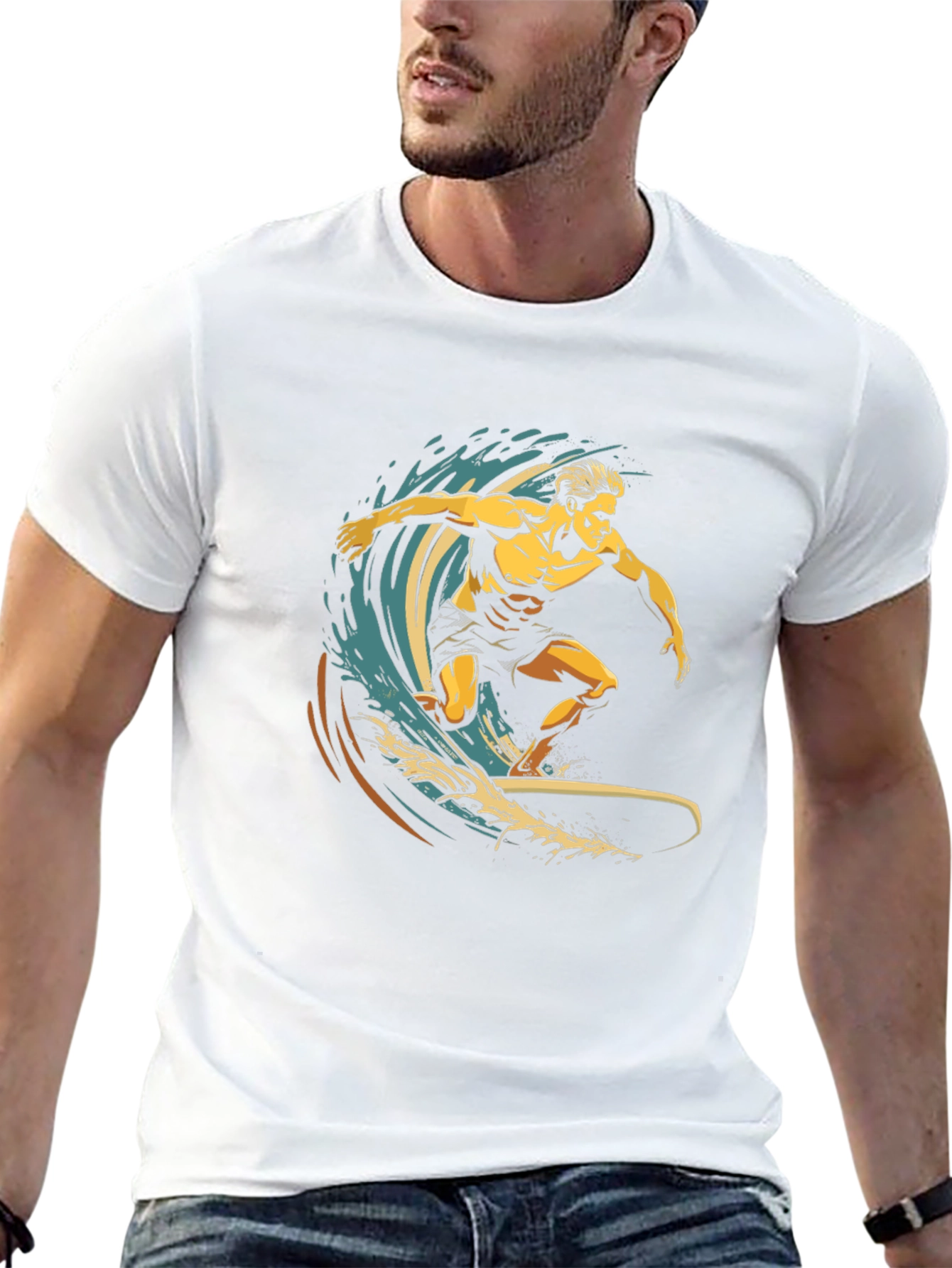 Surfer Graphic Tee - Ride the Wave in Style