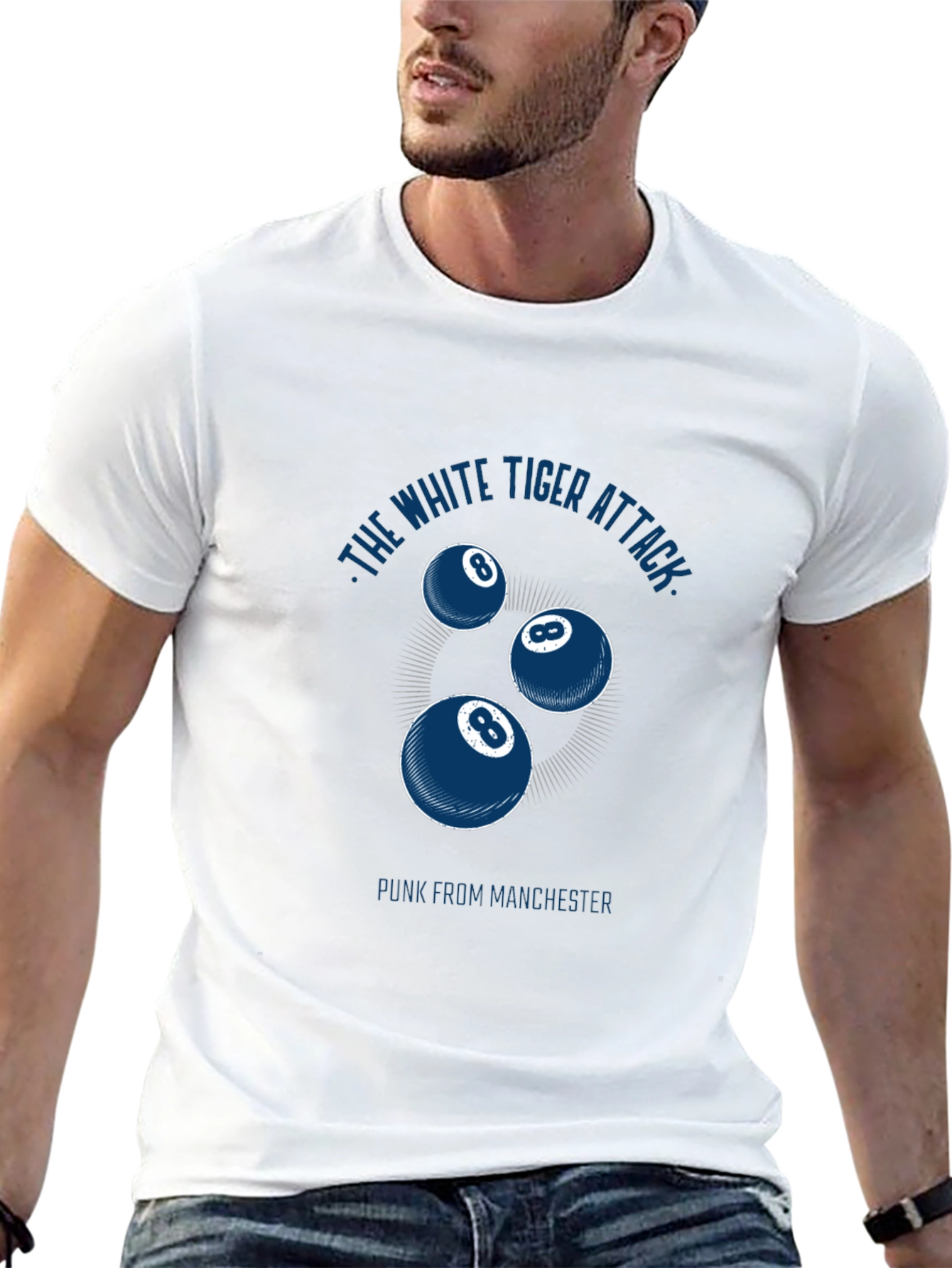 The White Tiger Attack Graphic Tee