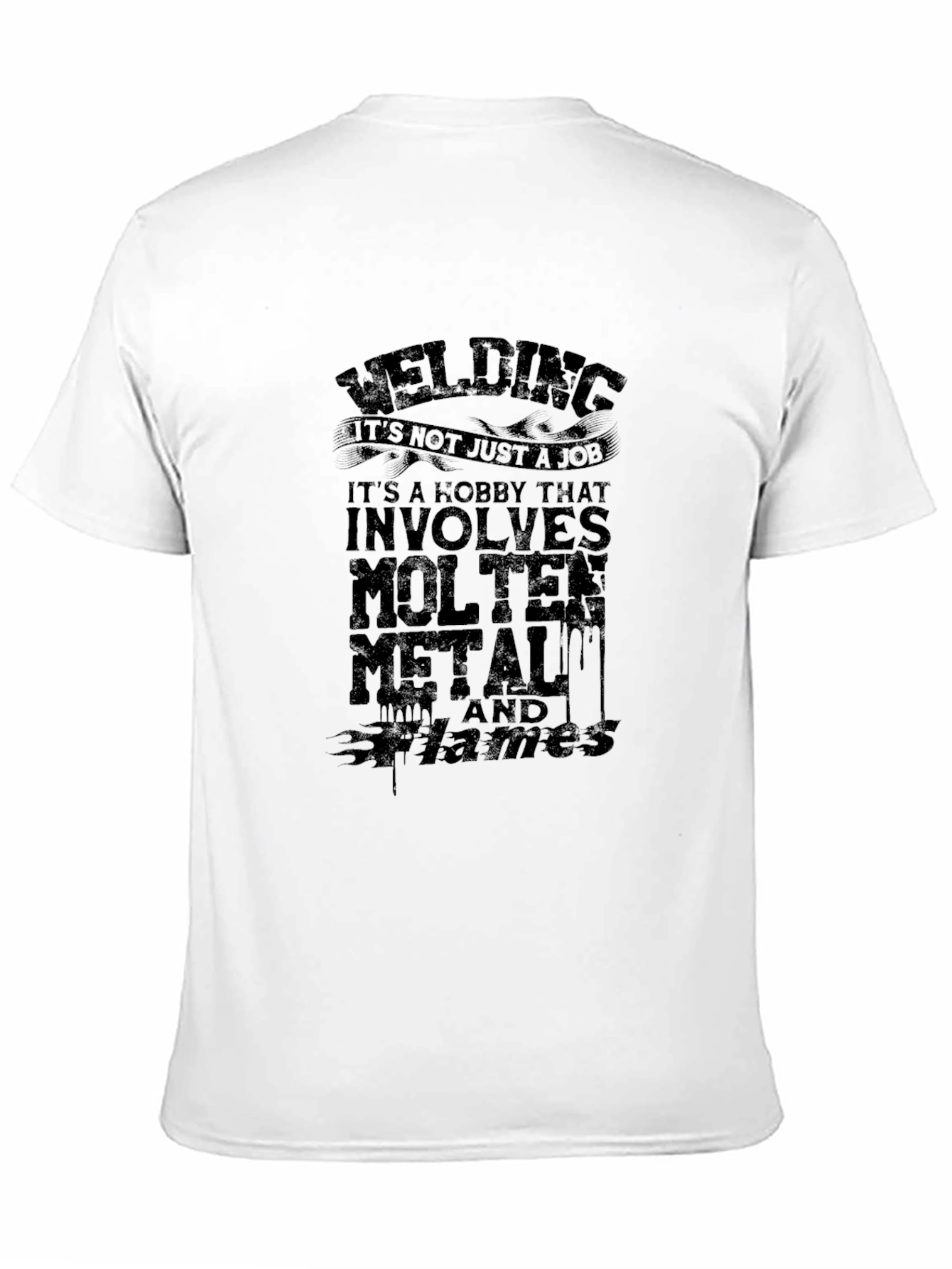 Welding Hobby T-Shirt - Molten Metal Flames