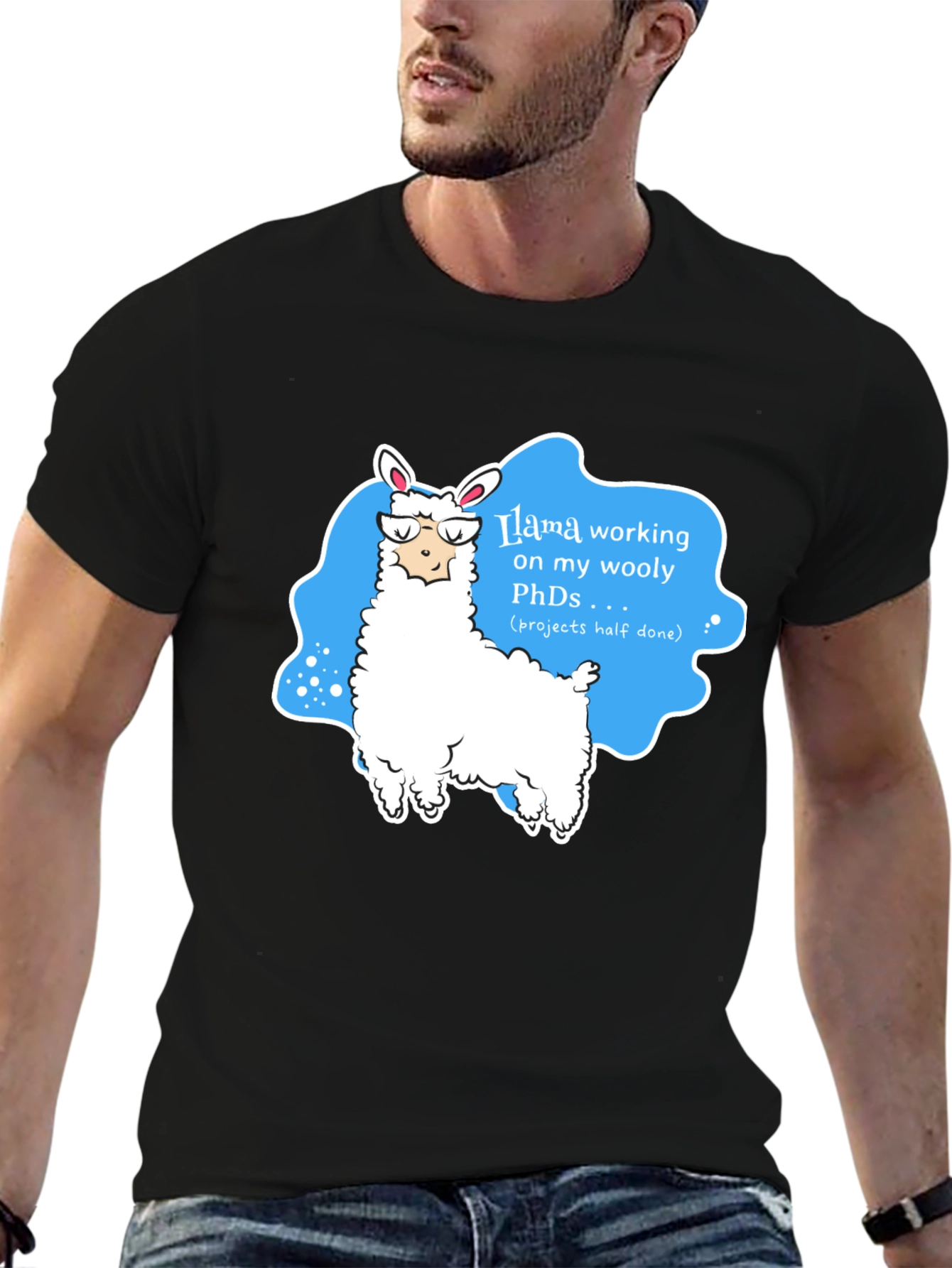 Llama PhDs T-Shirt - Funny Academic Humor