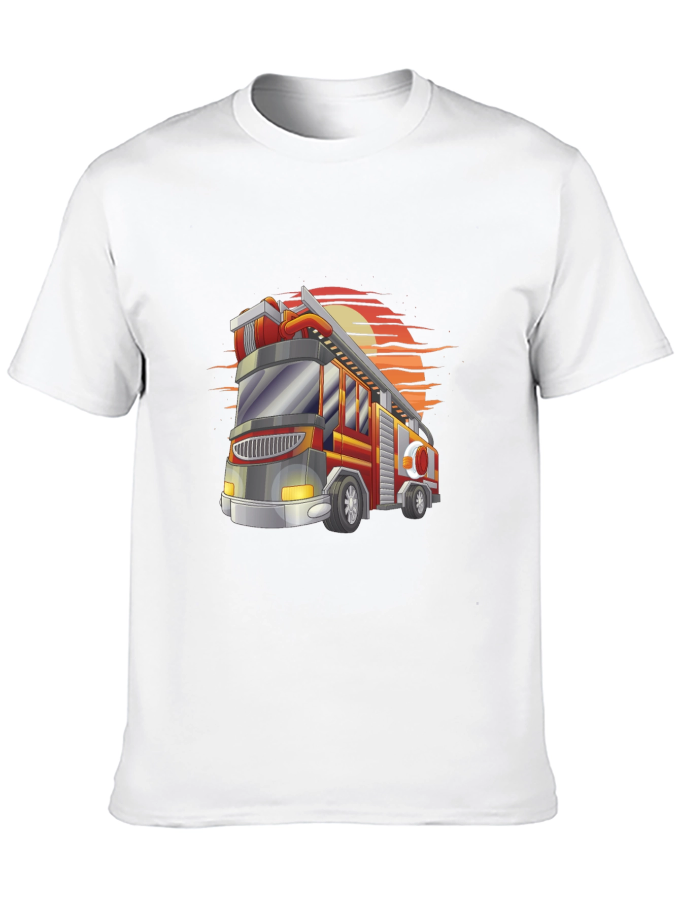 Fire Truck Graphic Tee - Bold & Stylish