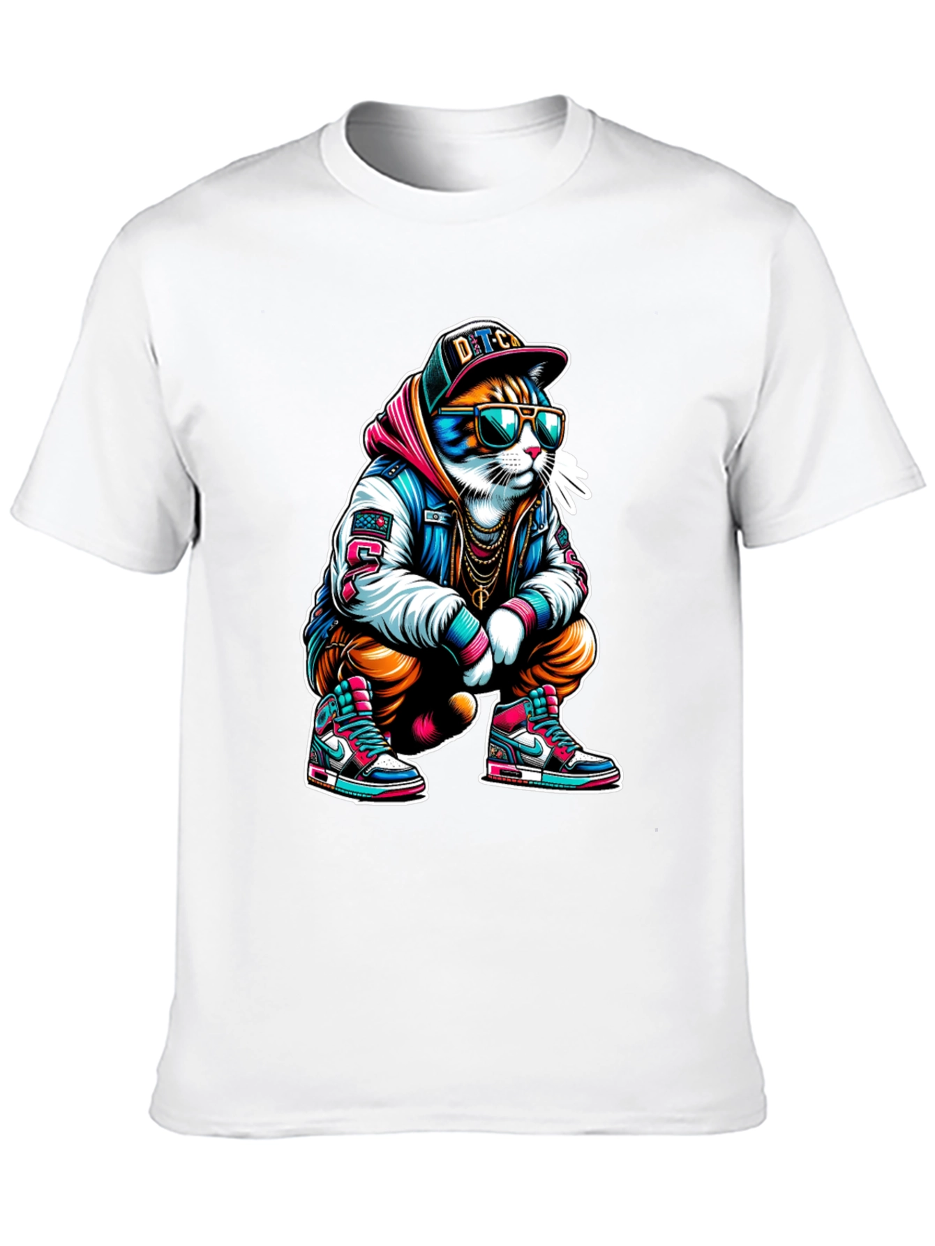 Cool Cat Graphic T-Shirt - Urban Style