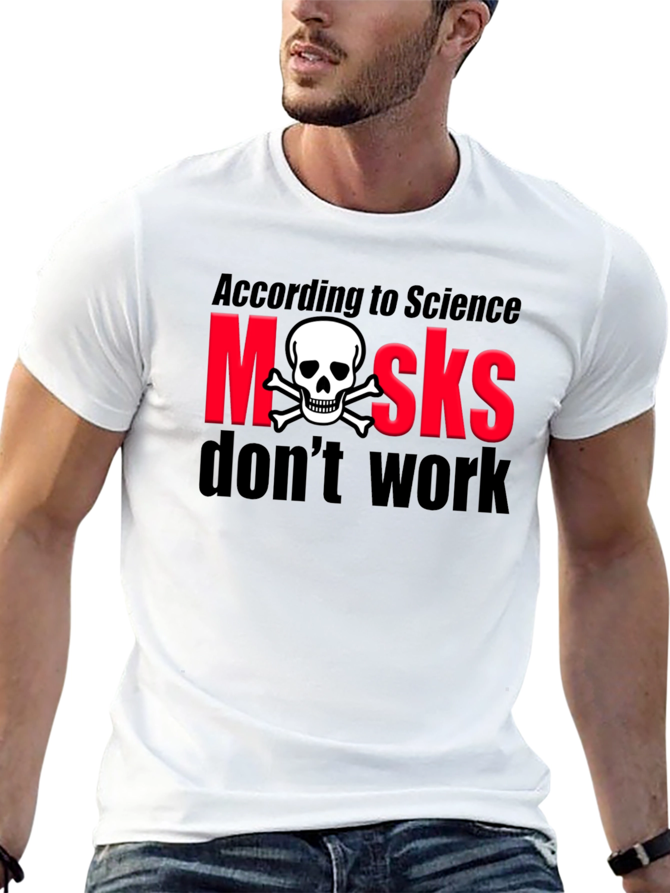 Anti-Mask Skull T-Shirt
