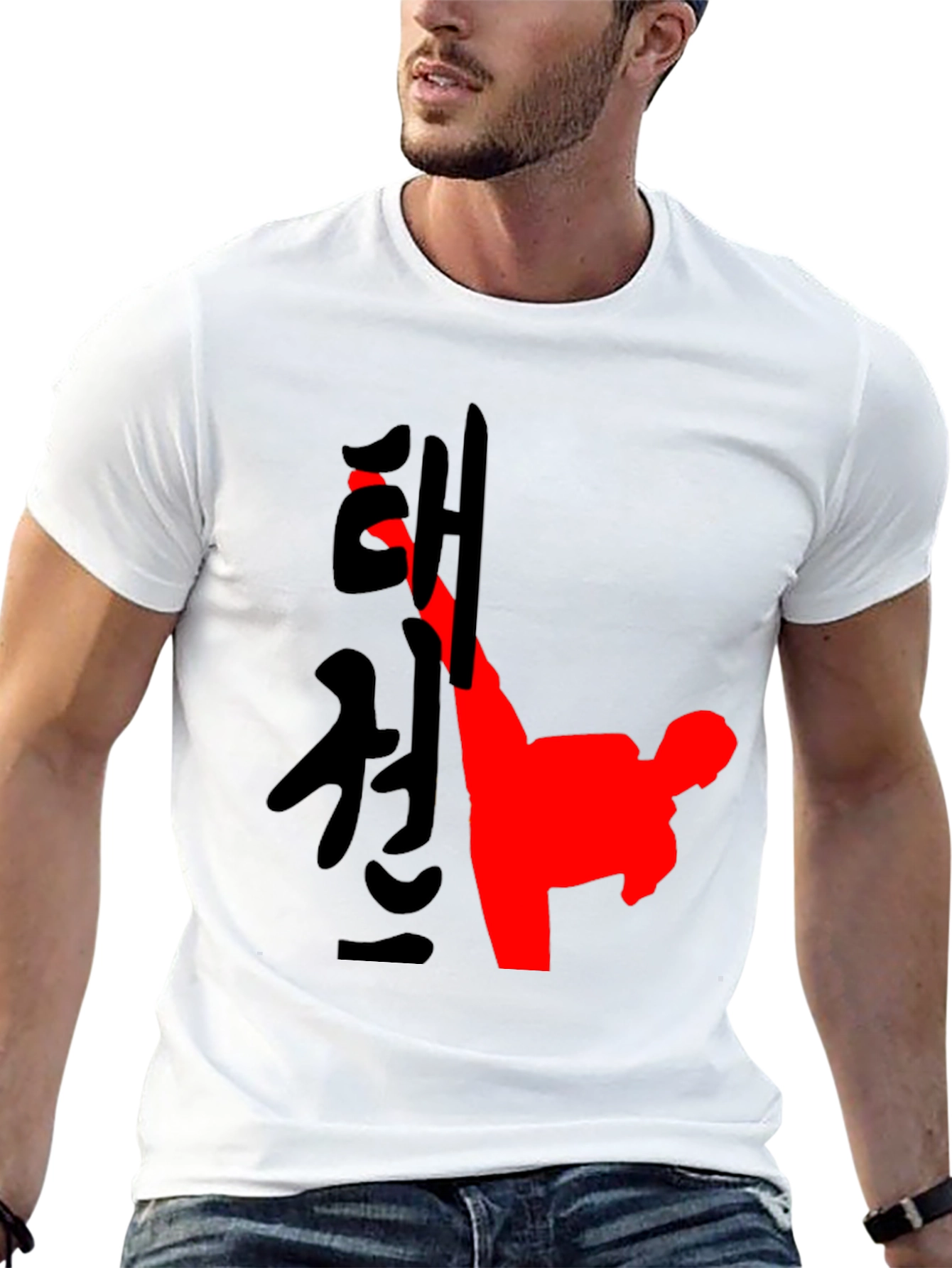 Martial Arts Kick T-Shirt - Black