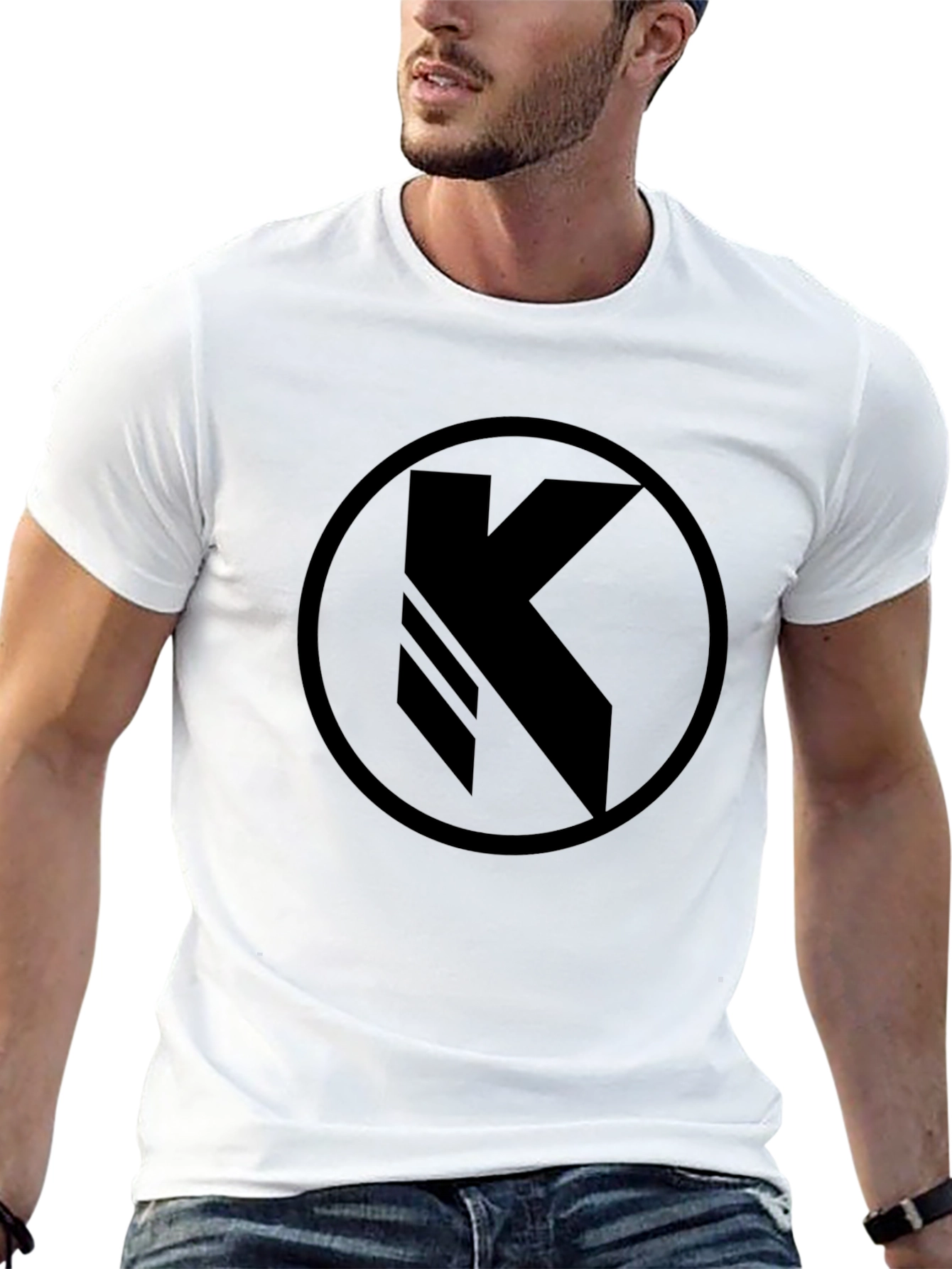 Black T-Shirt with K Circle Logo