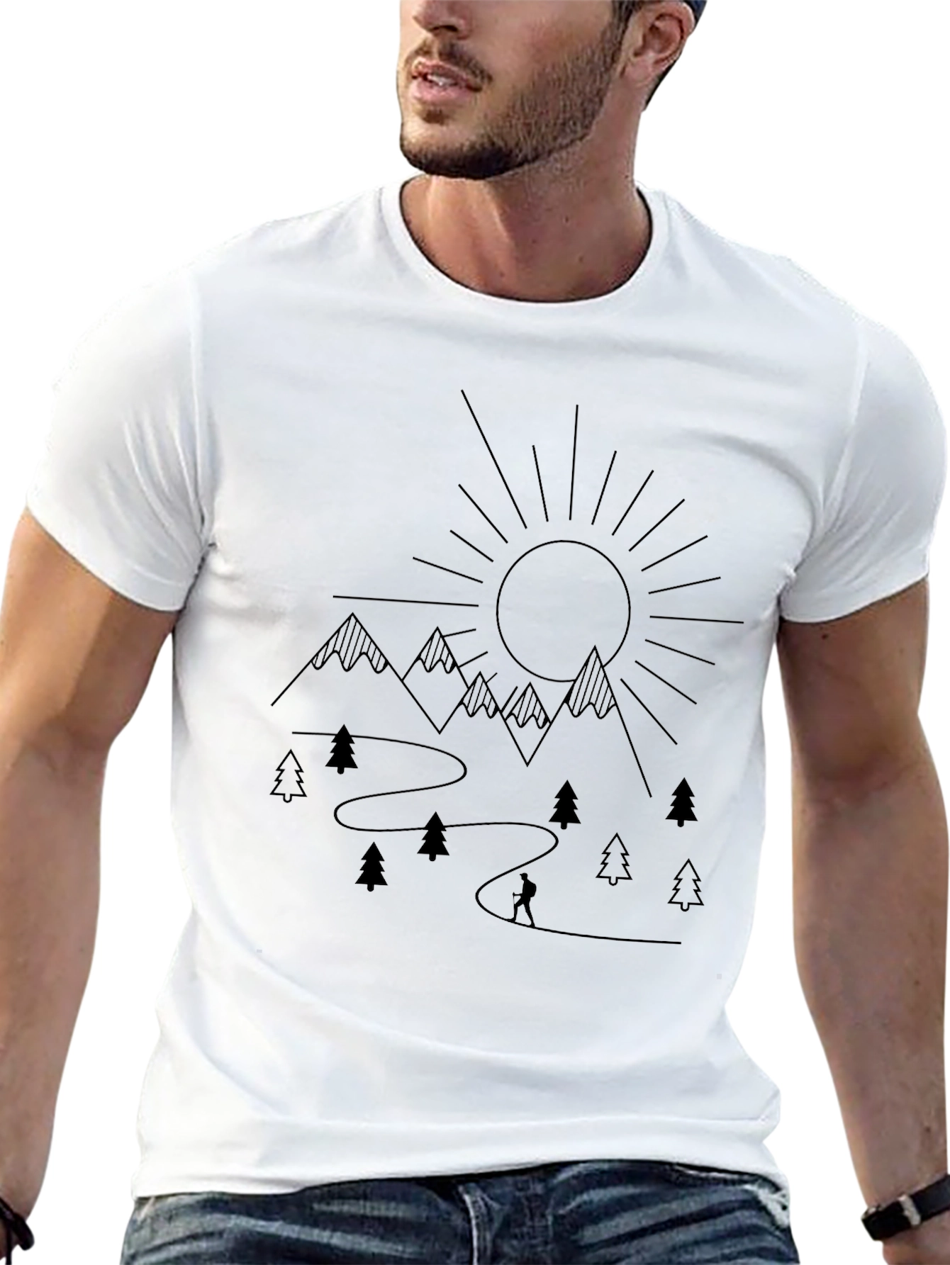 Mountain Adventure Black T-Shirt
