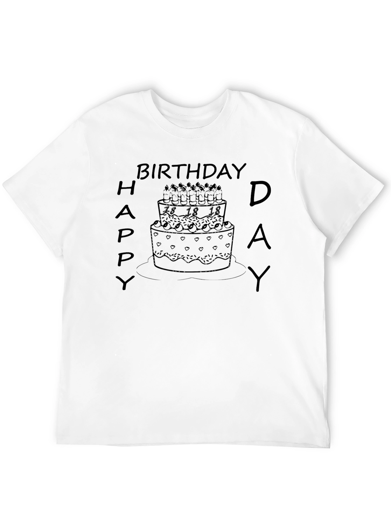 Birthday Cake T-Shirt - Happy Birthday Day Graphic Tee