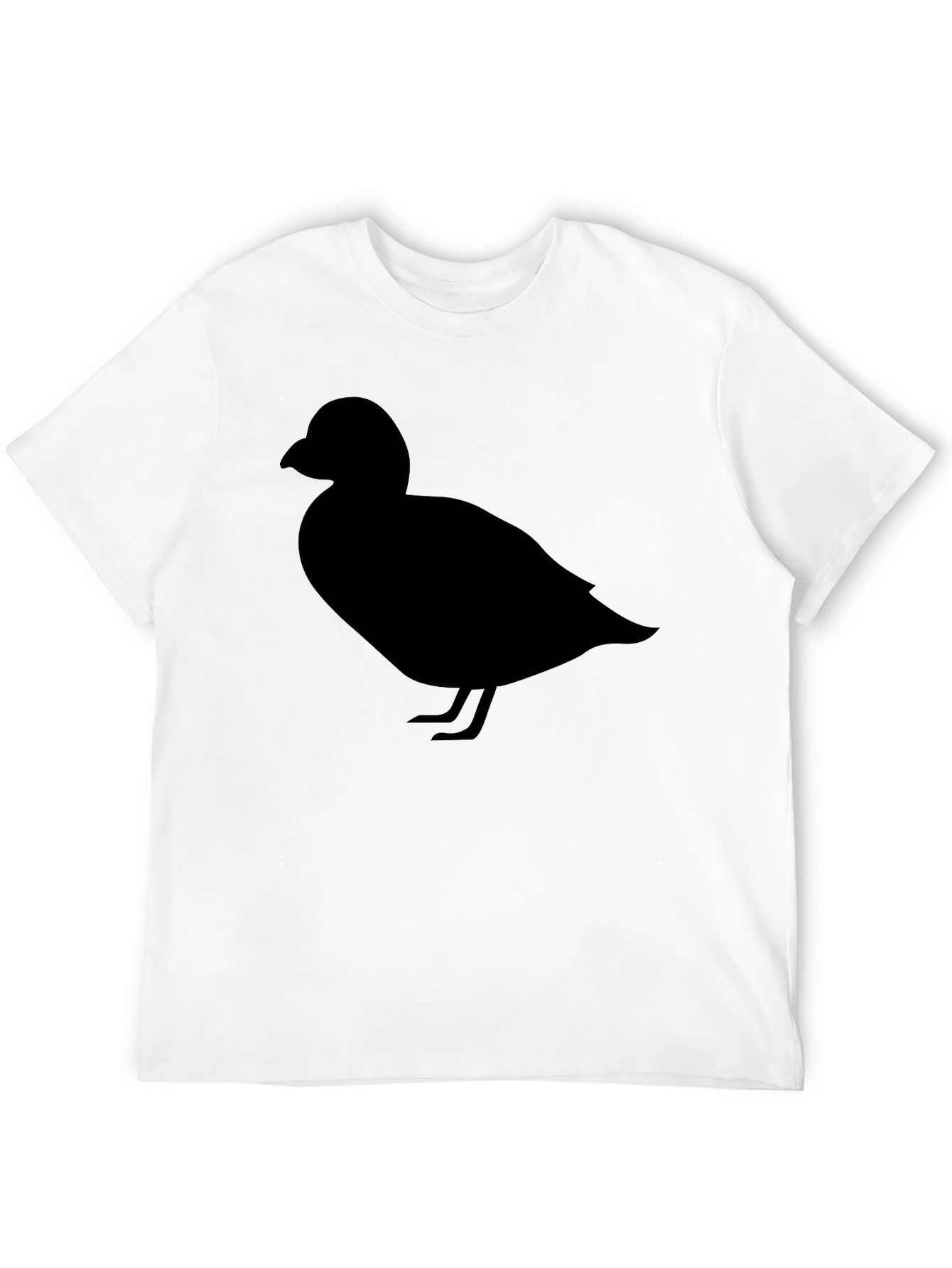 Duck Silhouette Graphic Tee - Casual Cotton T-Shirt