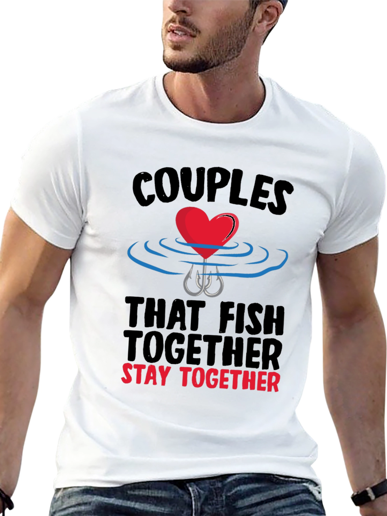 Couples Fishing Together T-Shirt