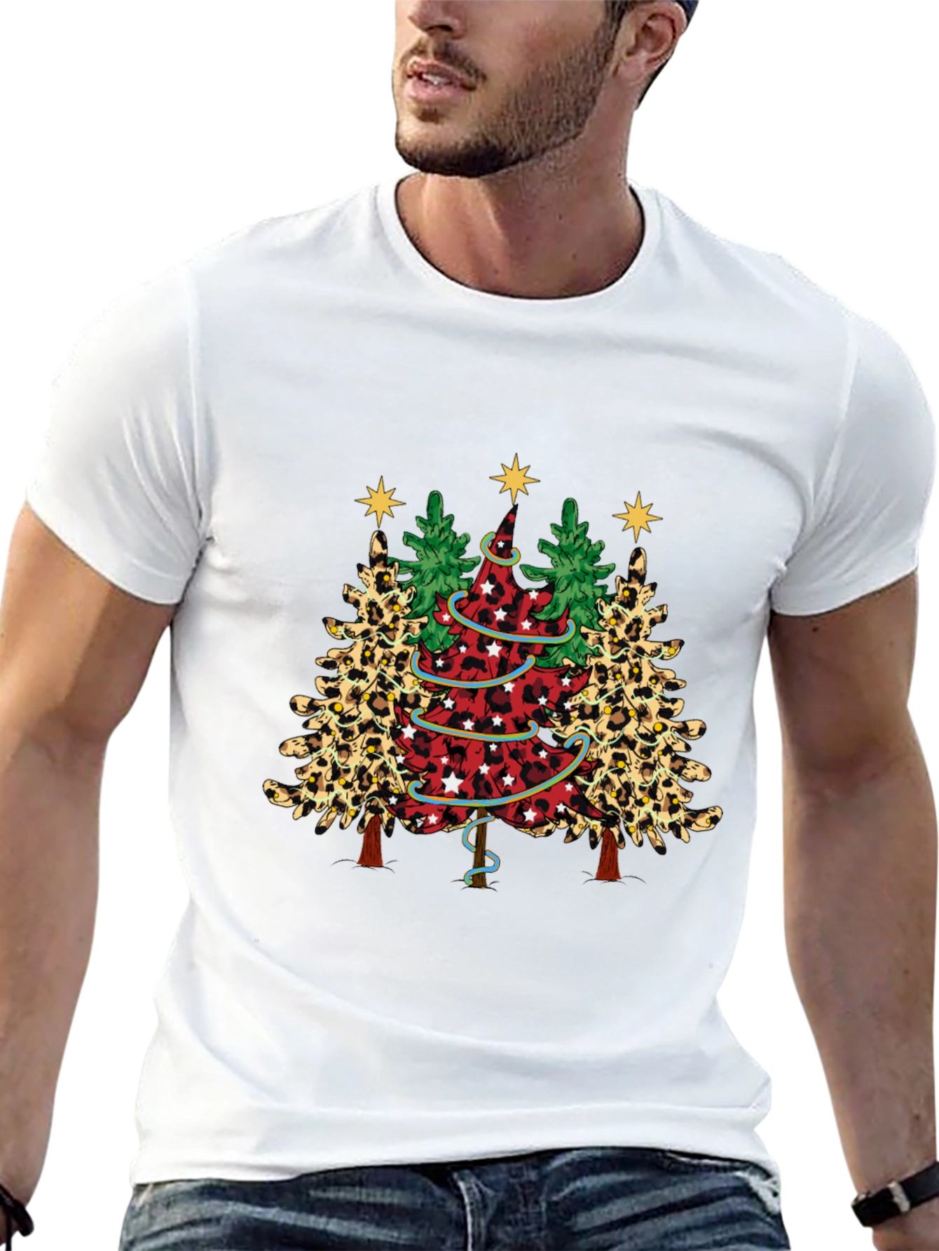 Festive Christmas Tree Graphic Tee
