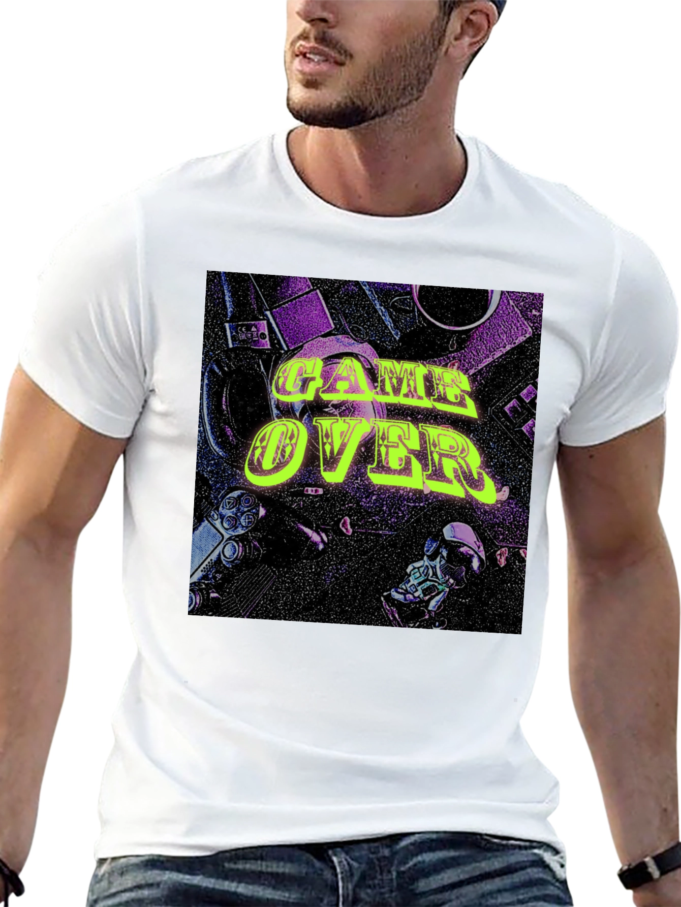 Game Over Graphic Tee - Gamer Style