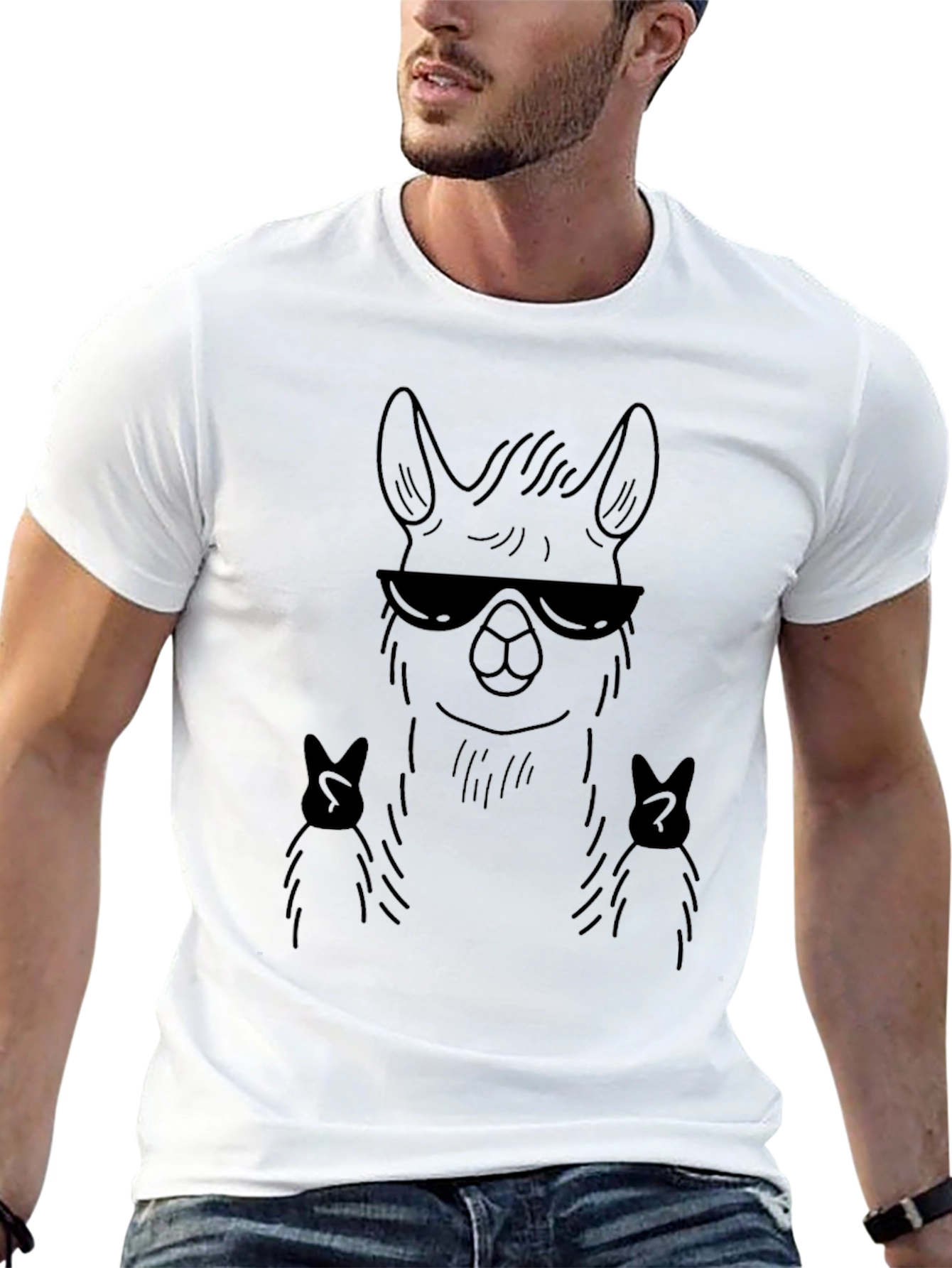 Cool Llama T-Shirt - Black
