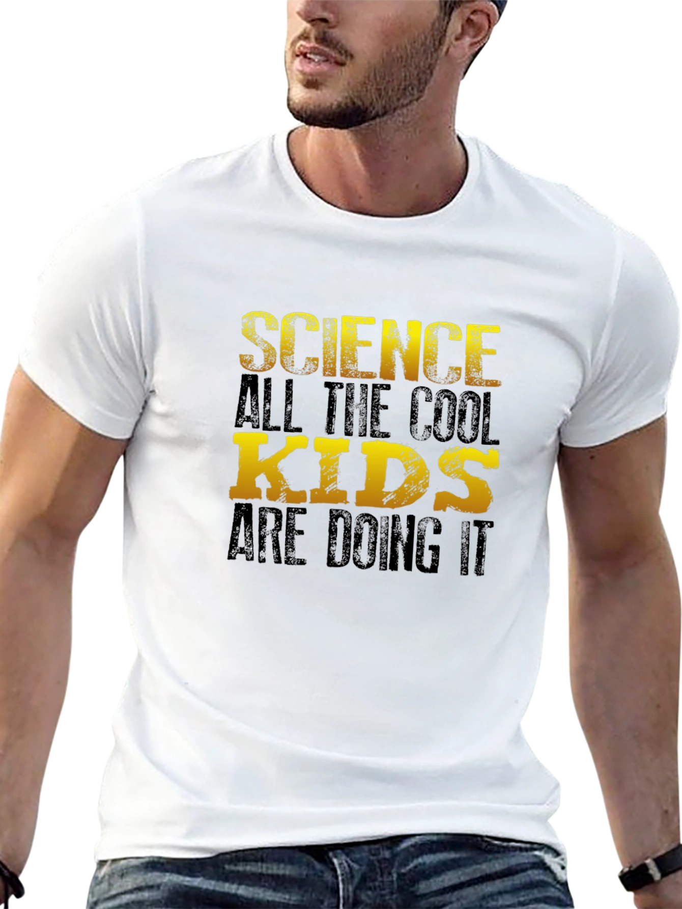 Science Cool Kids T-Shirt - Black Cotton Blend