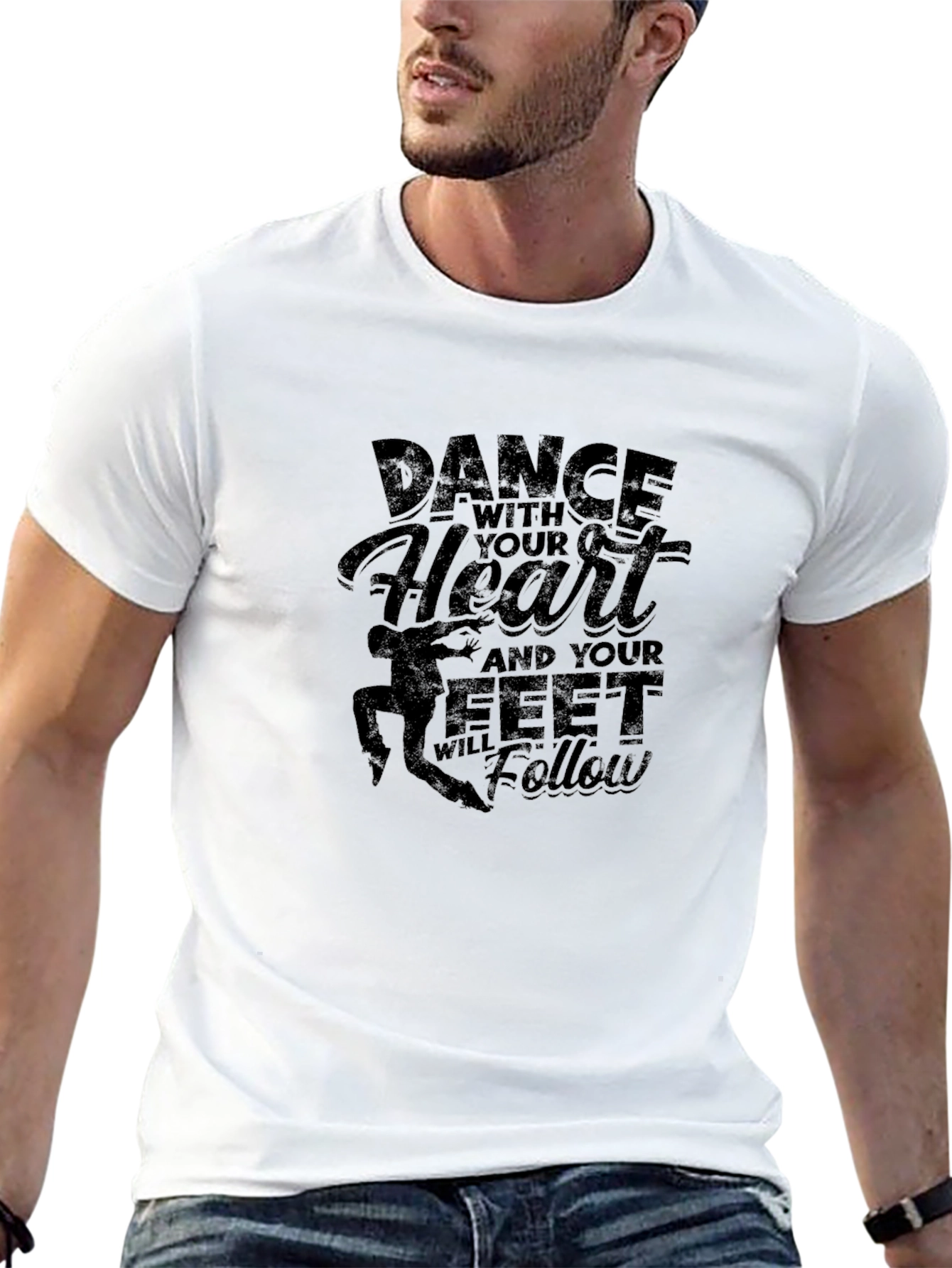 Dance with Your Heart Black T-Shirt