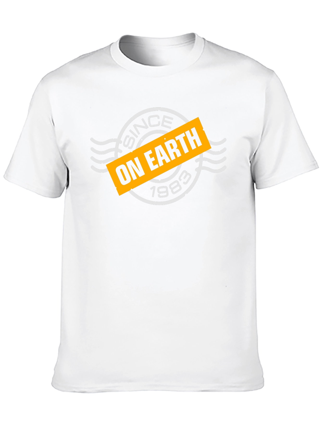 Since On Earth 1983 Black Graphic Tee