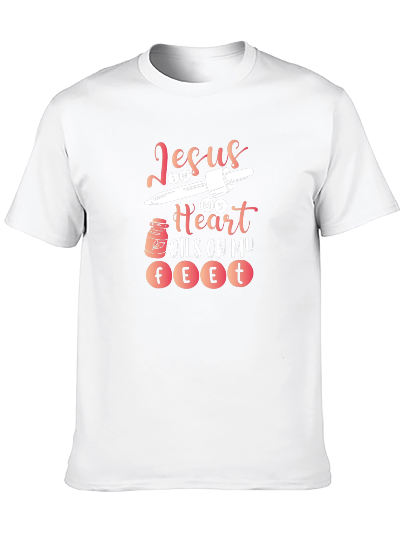 Jesus in my Heart T-Shirt Christian Faith Graphic Tee