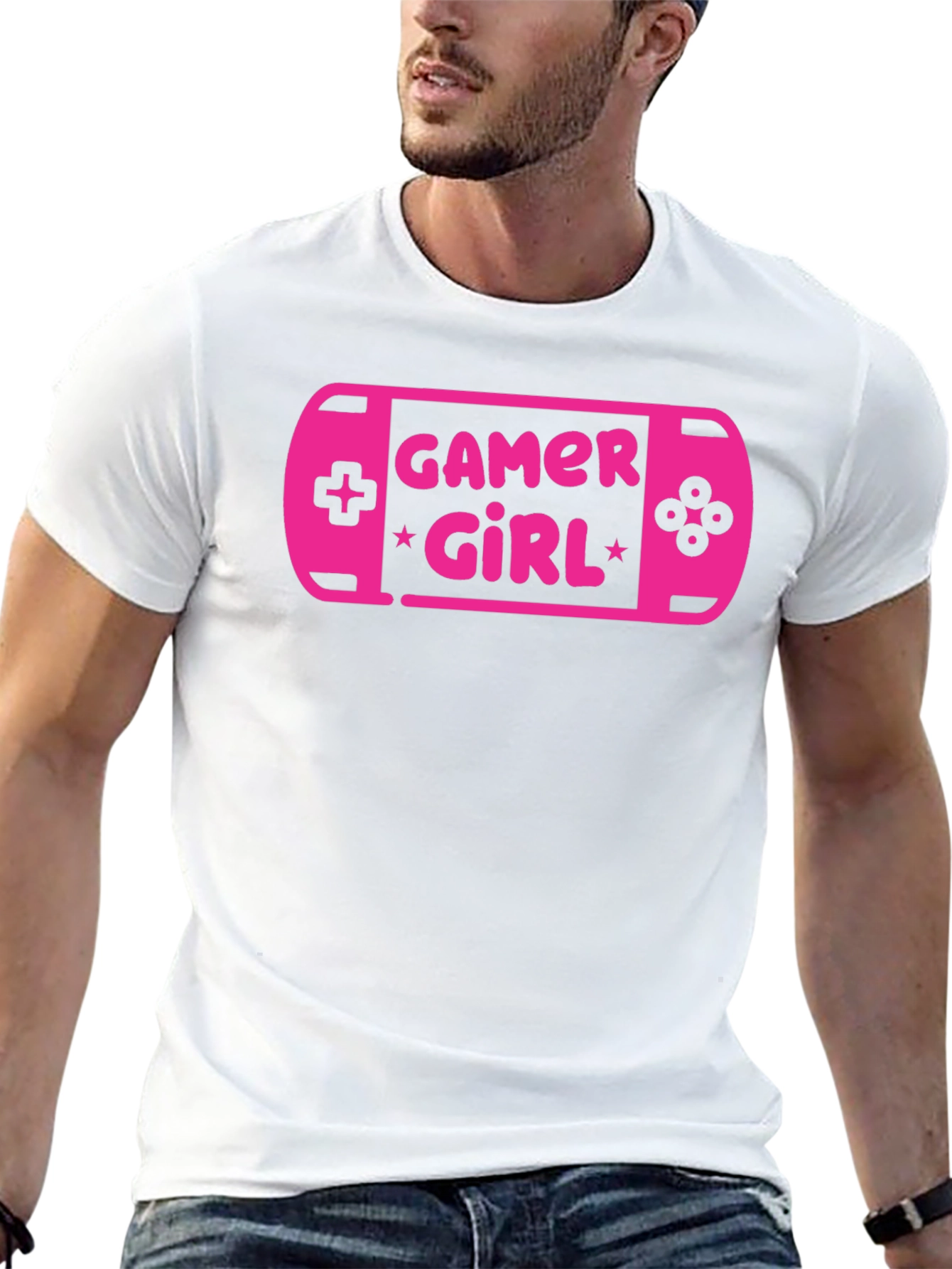 Gamer Girl Tee - Pink Console Graphic T-Shirt