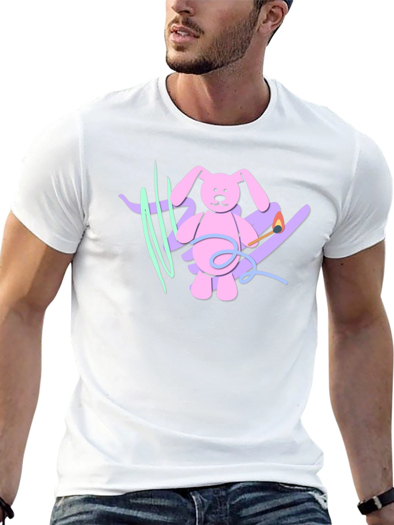 Playful Bunny Graphic Tee