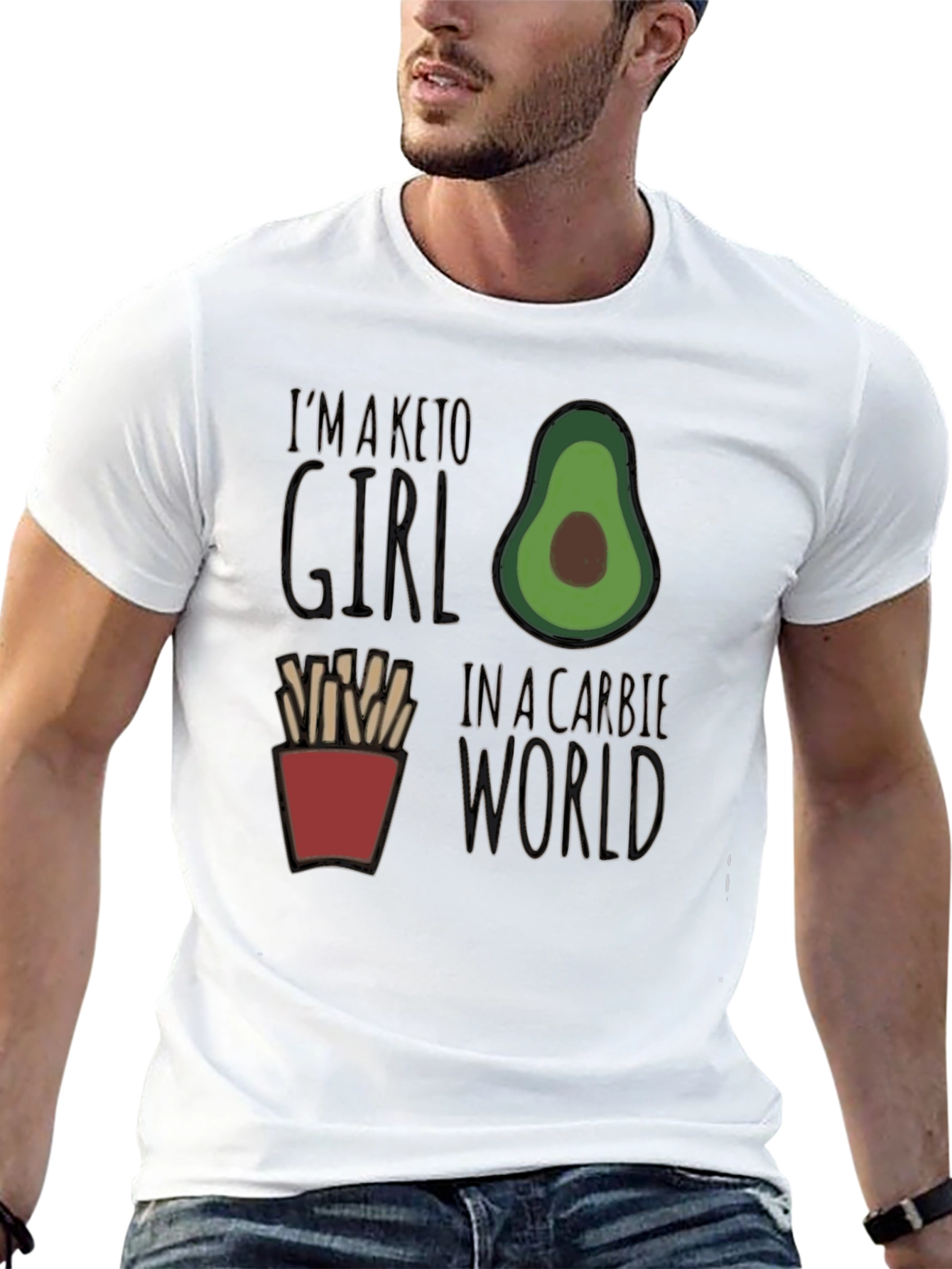 Keto Girl in a Carbie World Graphic Tee
